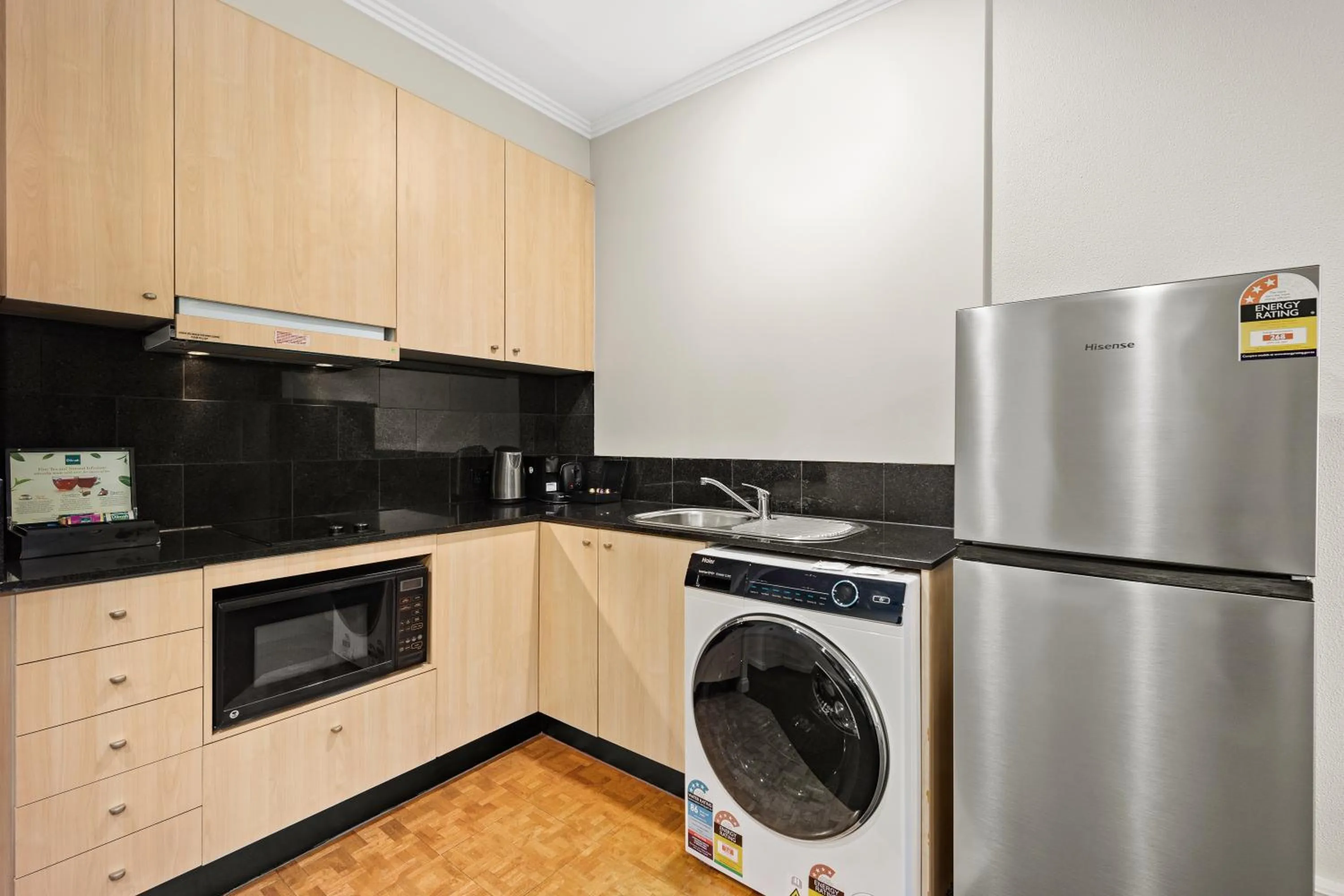 Kitchen or kitchenette in Melbourne City Suites