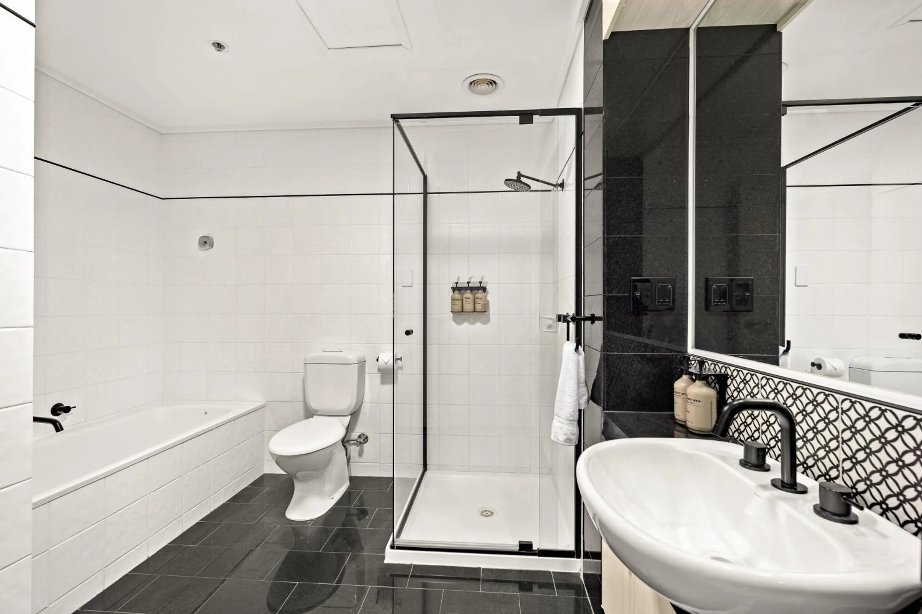 Shower in Melbourne City Suites
