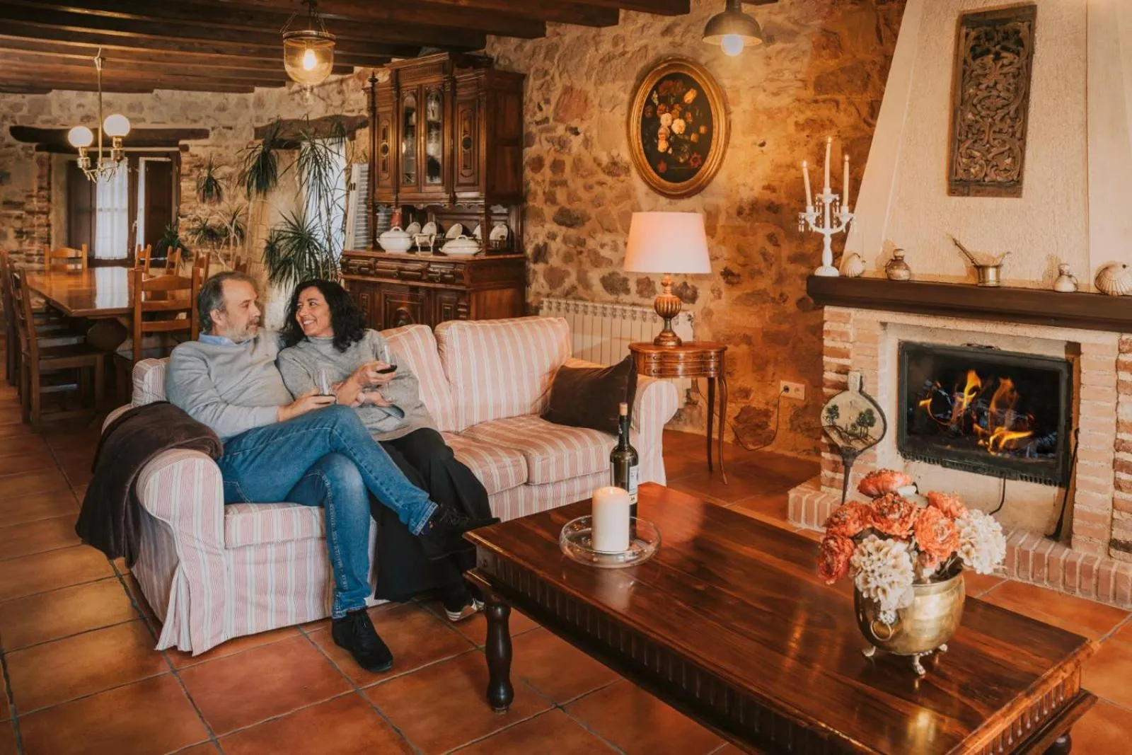 Seating area in Posada Real del Buen Camino, alojamiento rural