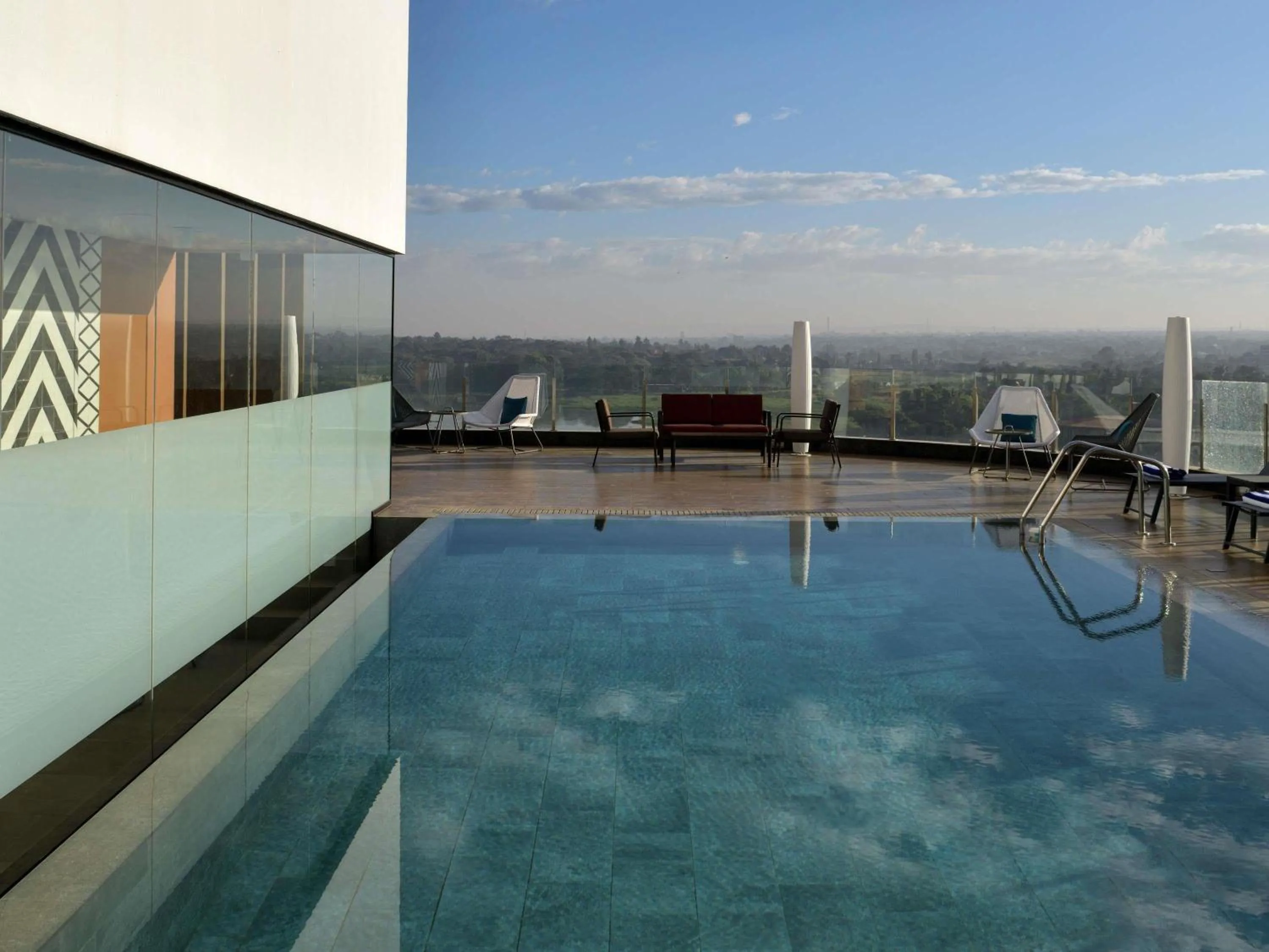 Pool view in Novotel Lubumbashi