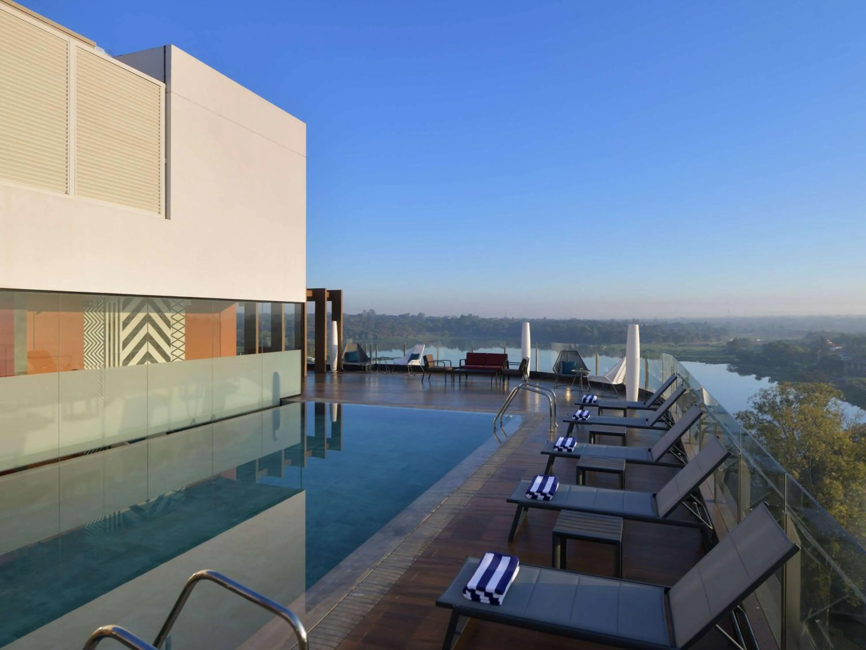 Pool view in Novotel Lubumbashi