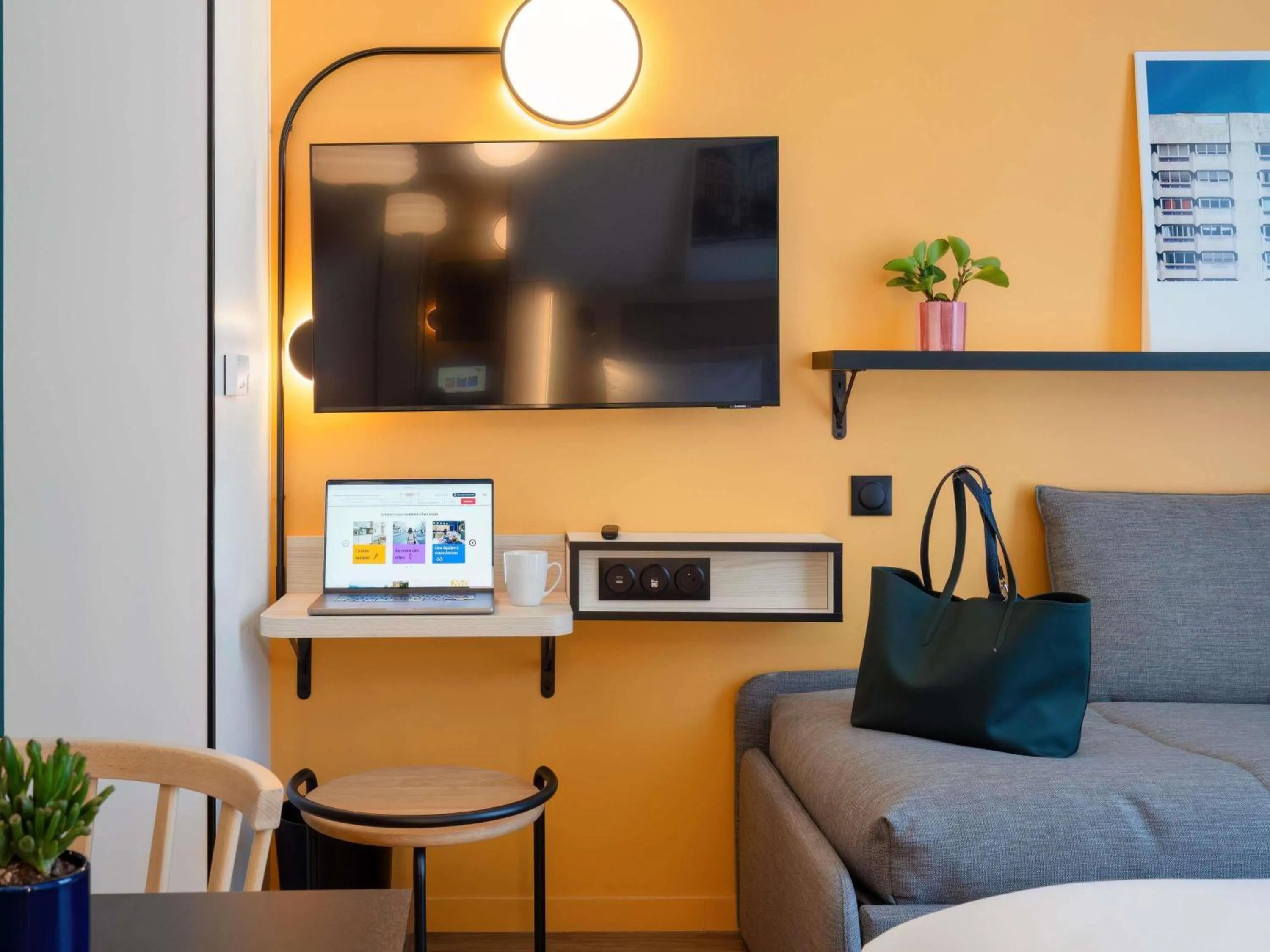 Bedroom in Aparthotel Adagio Access Rouen Centre Cathédrale