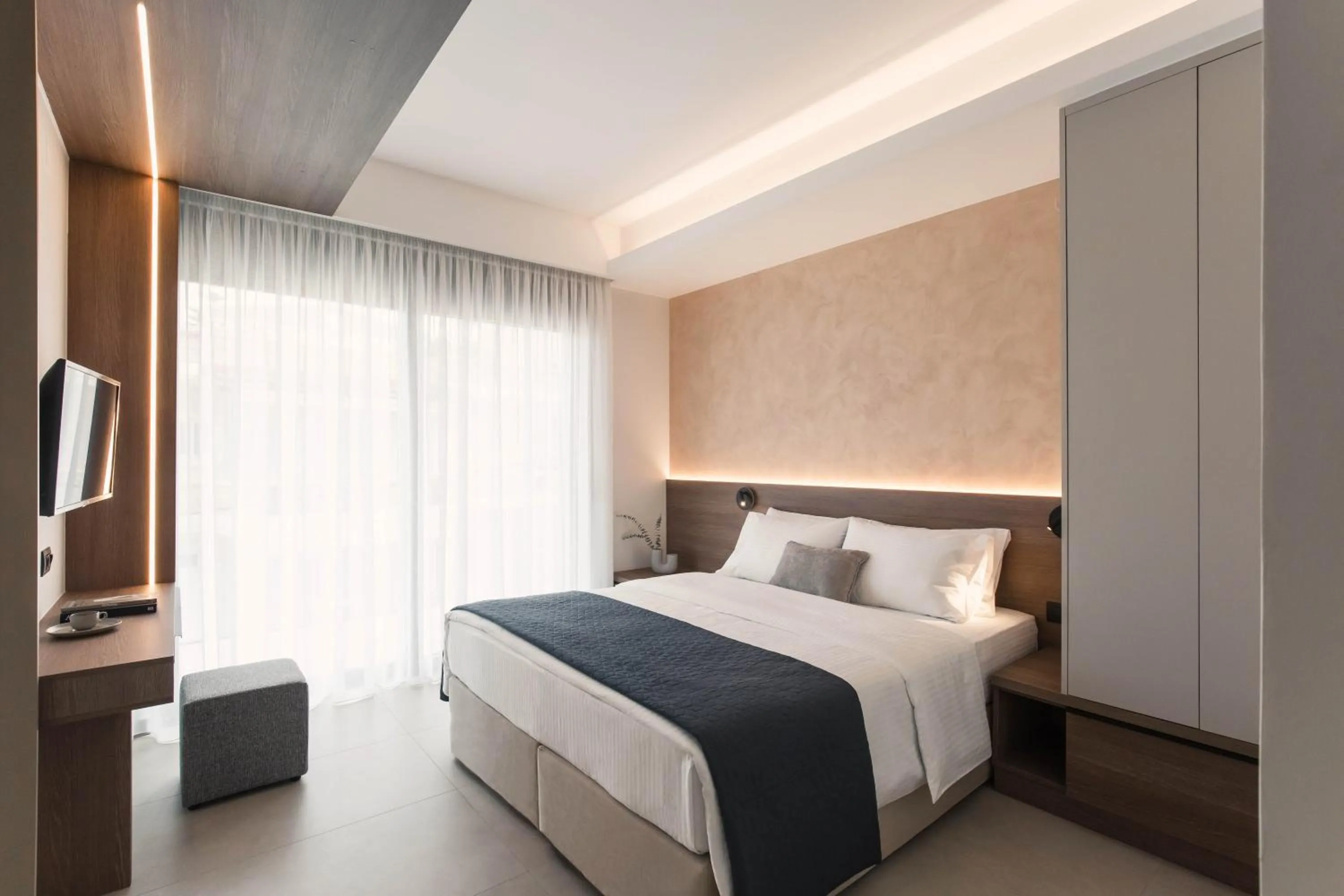 Bedroom, Bed in Chania Elegance Suites