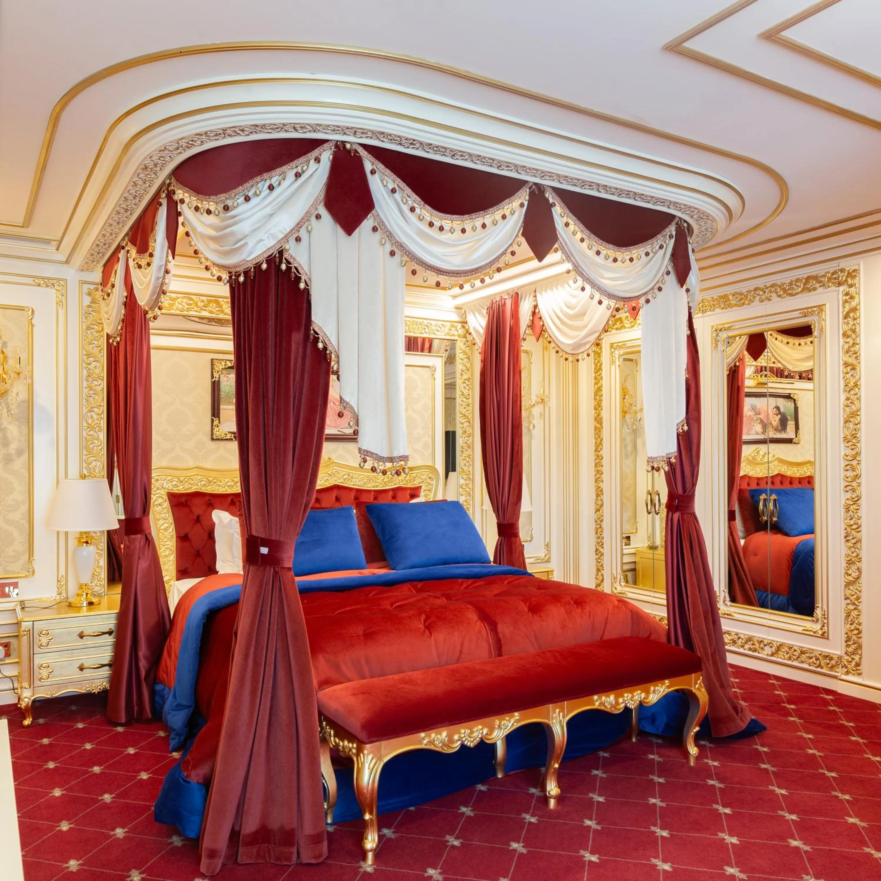 Bed in Cristal Erbil Hotel