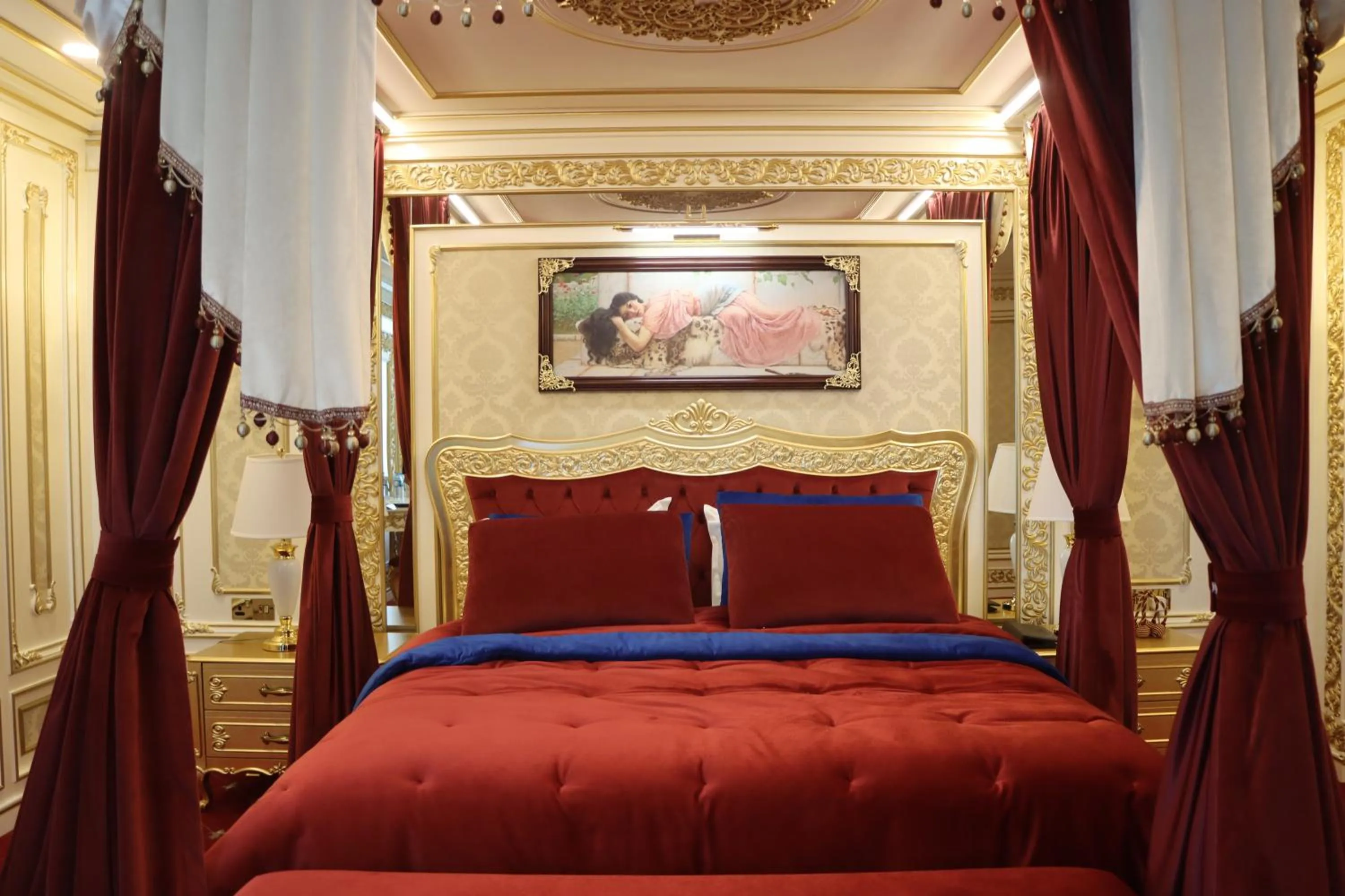 Bed in Cristal Erbil Hotel