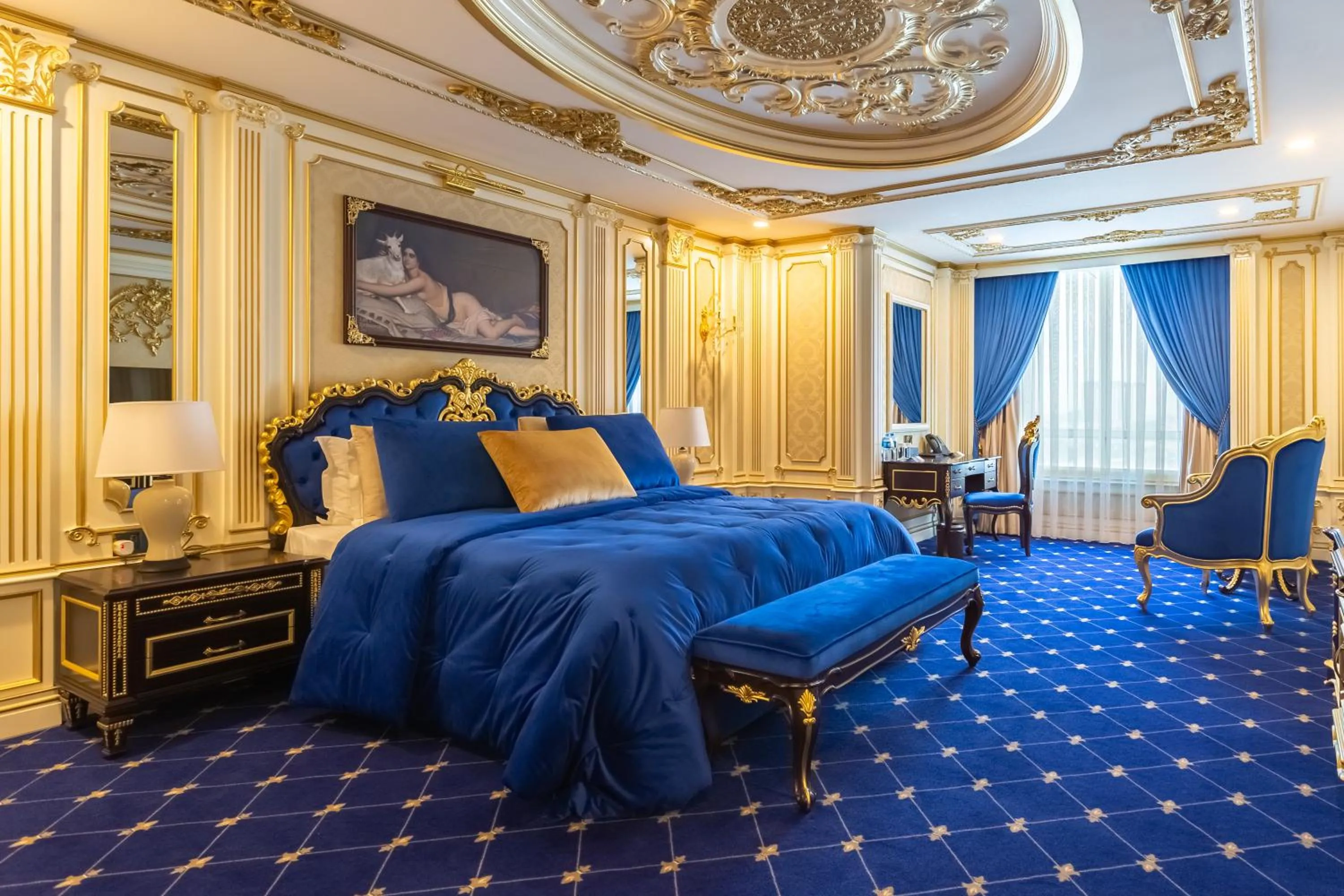 Bed in Cristal Erbil Hotel