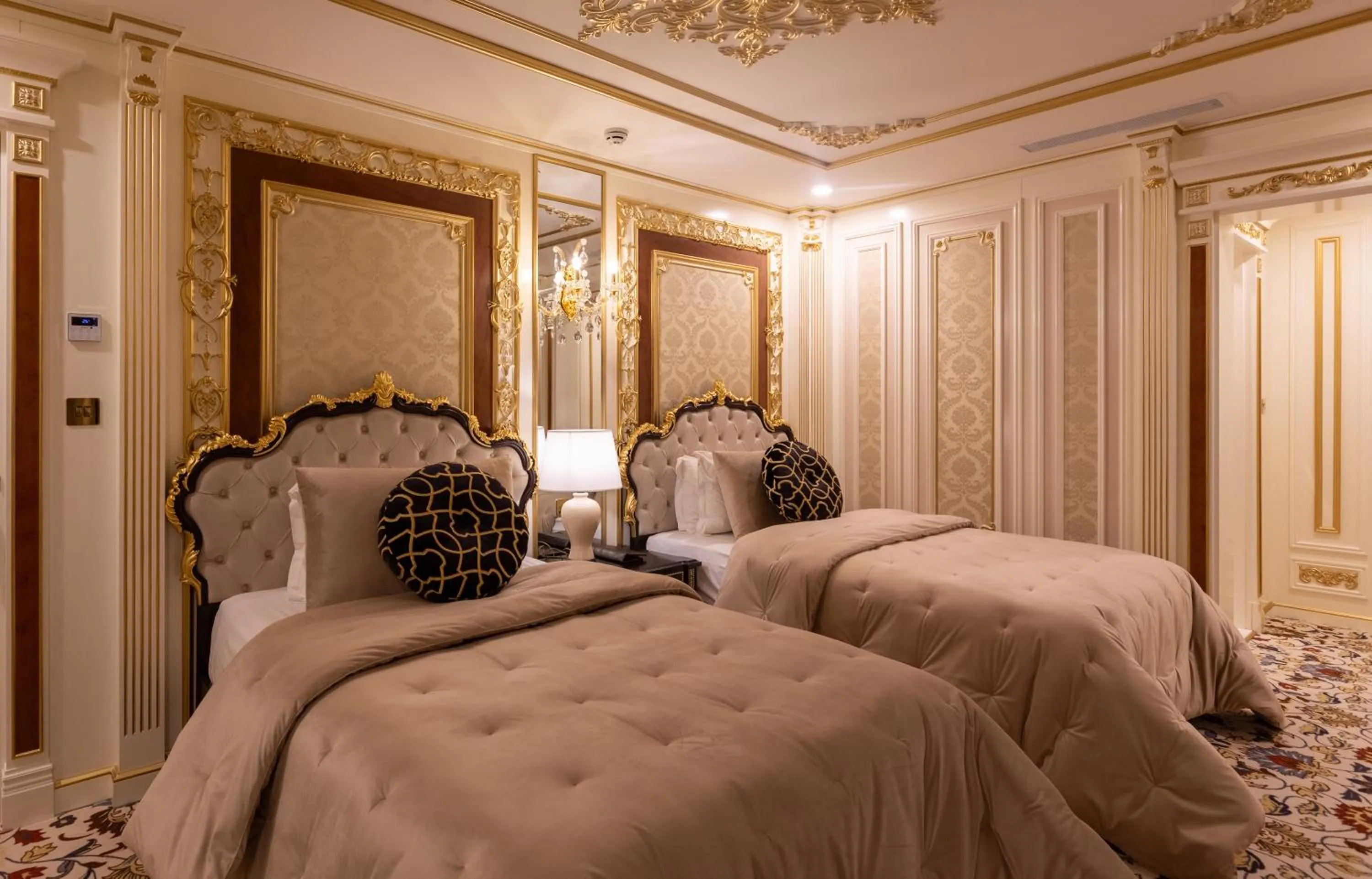 Bed in Cristal Erbil Hotel