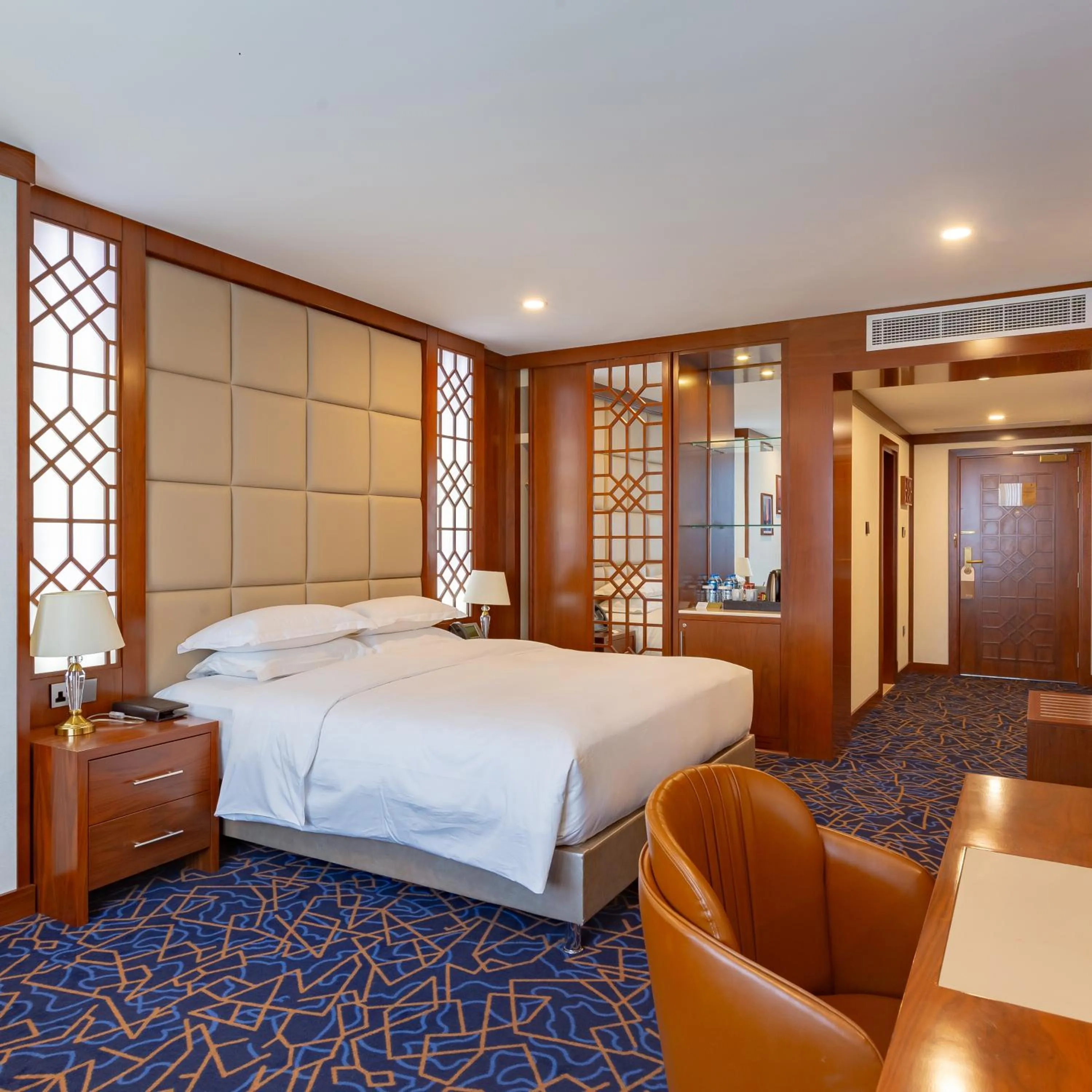 Bed in Cristal Erbil Hotel