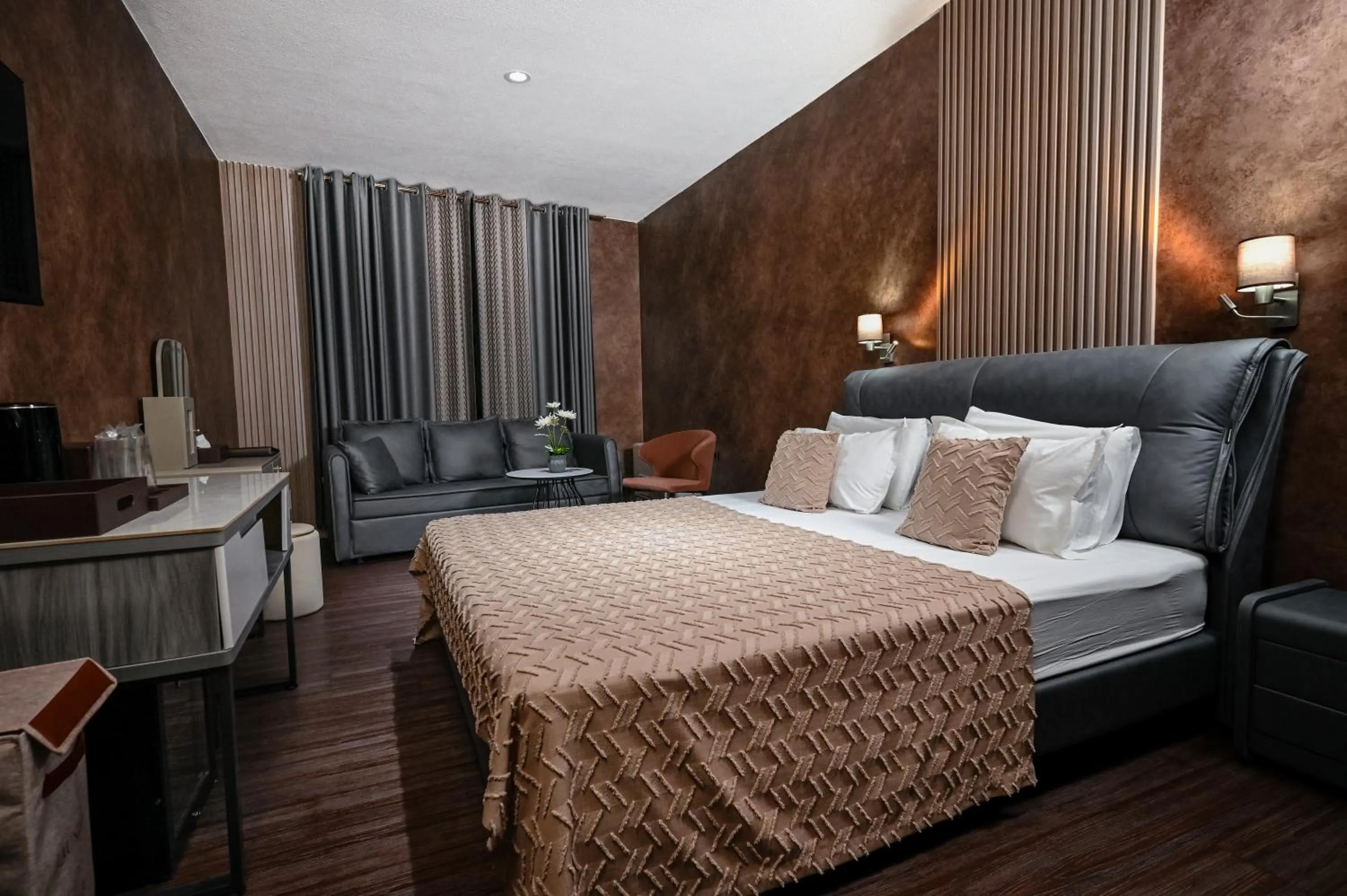 Bed in Grey Star Hotel