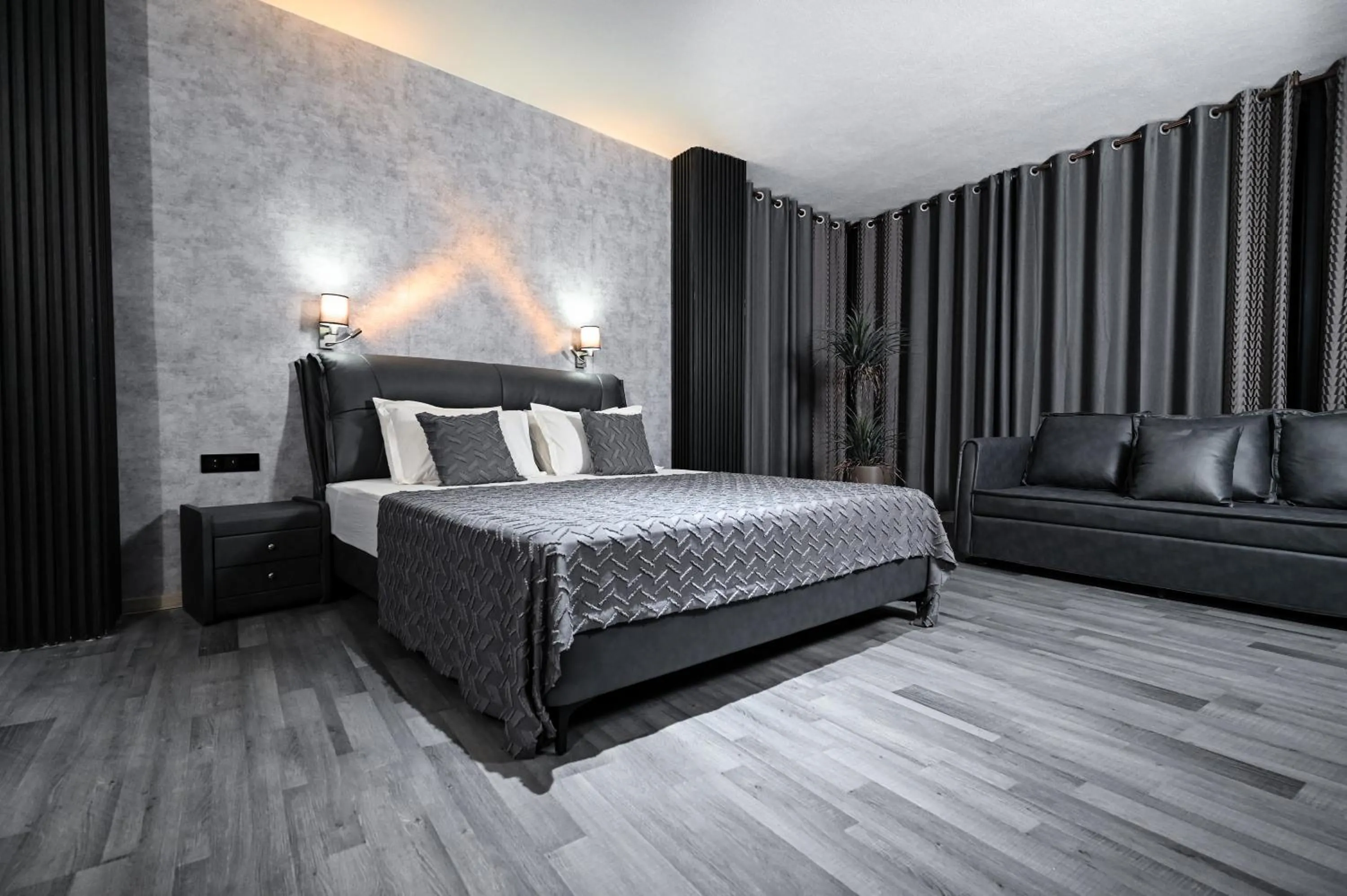 Bed in Grey Star Hotel