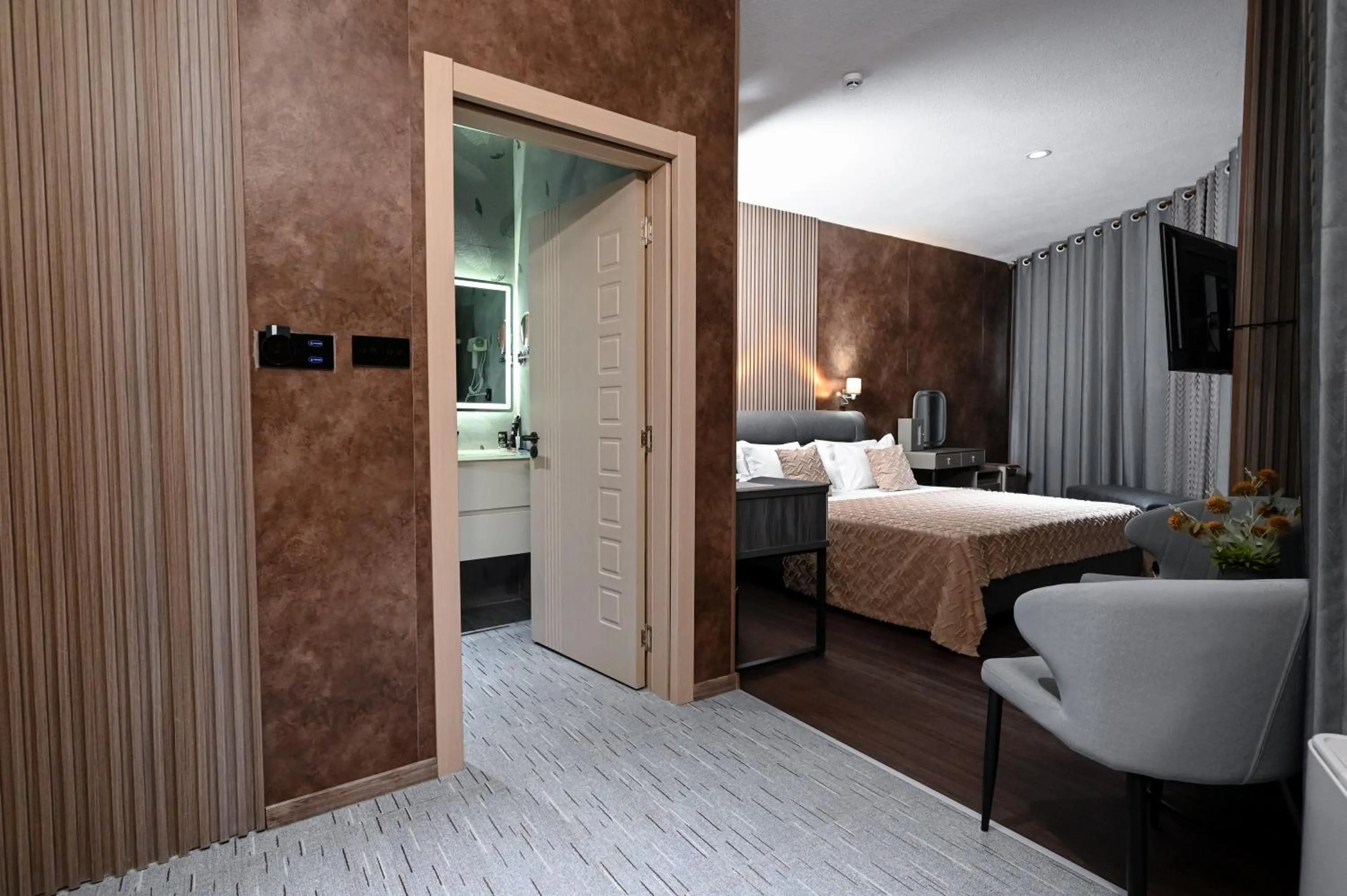 Bed in Grey Star Hotel