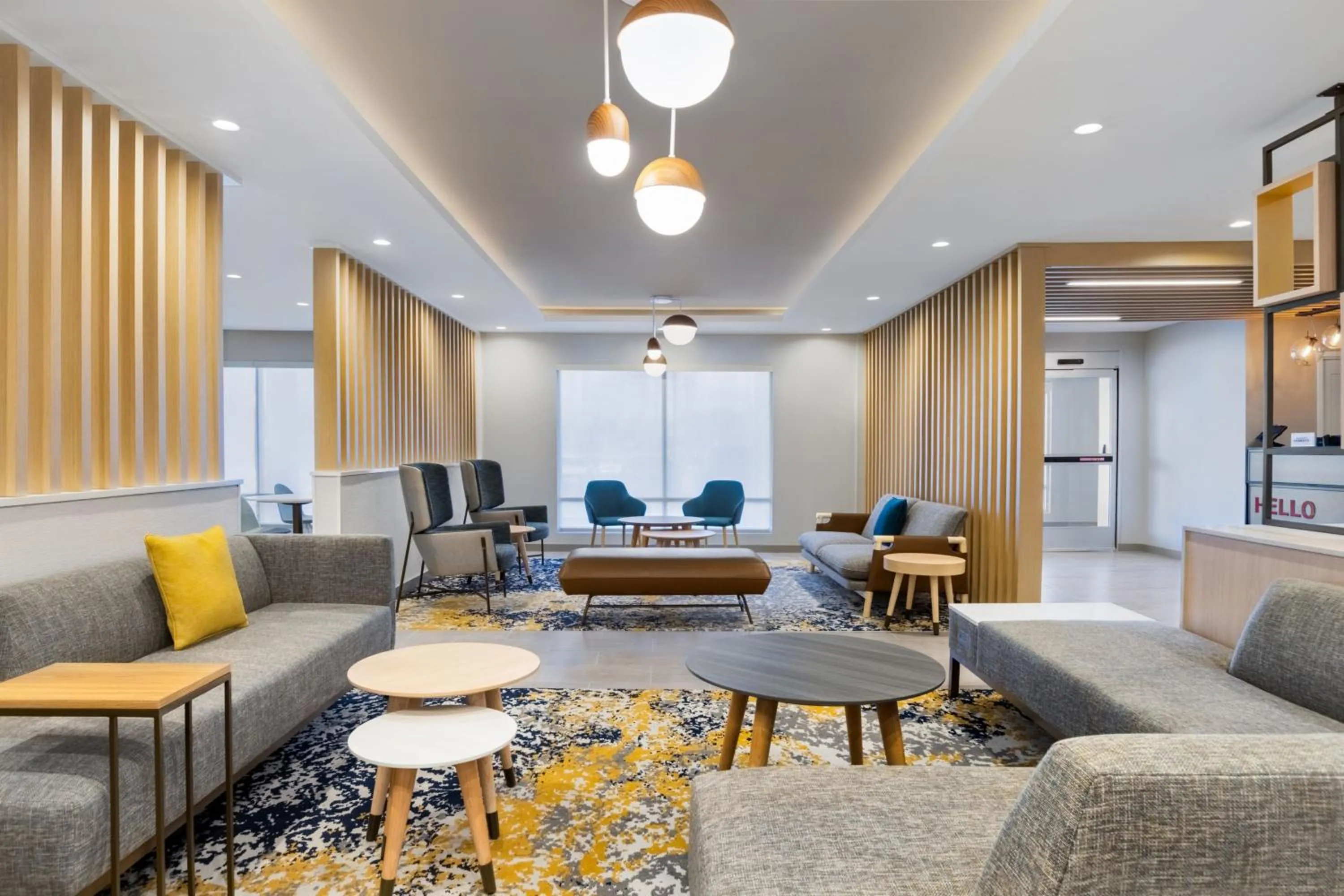 Lobby or reception in TownePlace Suites by Marriott Geneva at SPIRE Academy