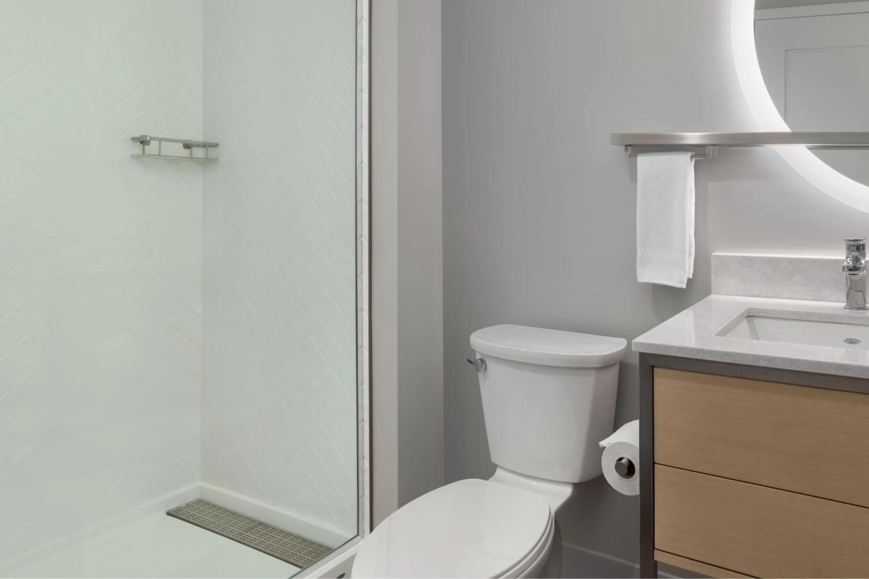 Bathroom in TownePlace Suites by Marriott Geneva at SPIRE Academy