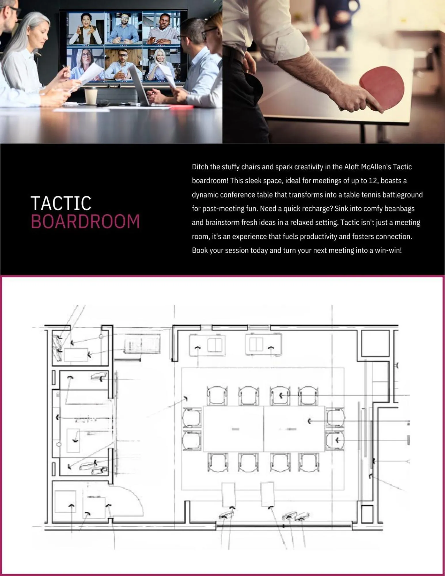 Floor plan in Aloft McAllen