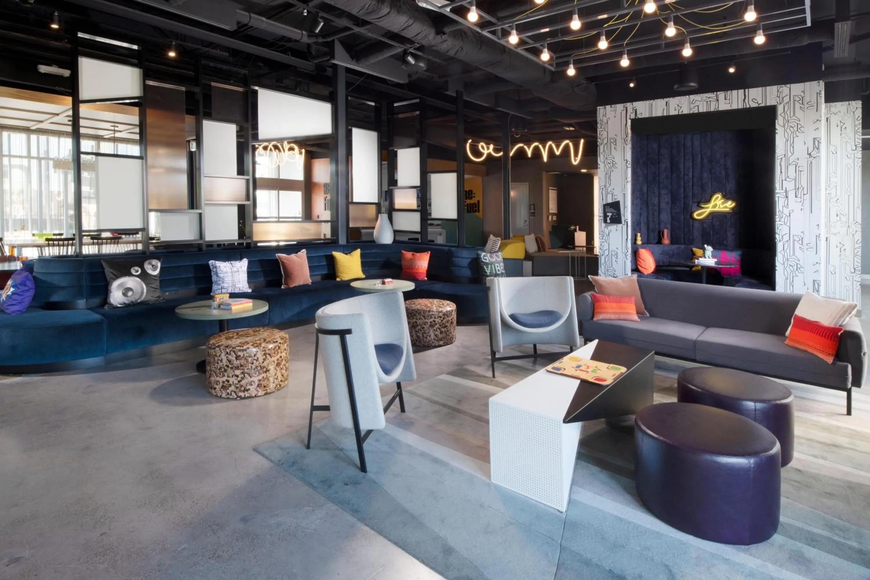 Seating area in Aloft McAllen