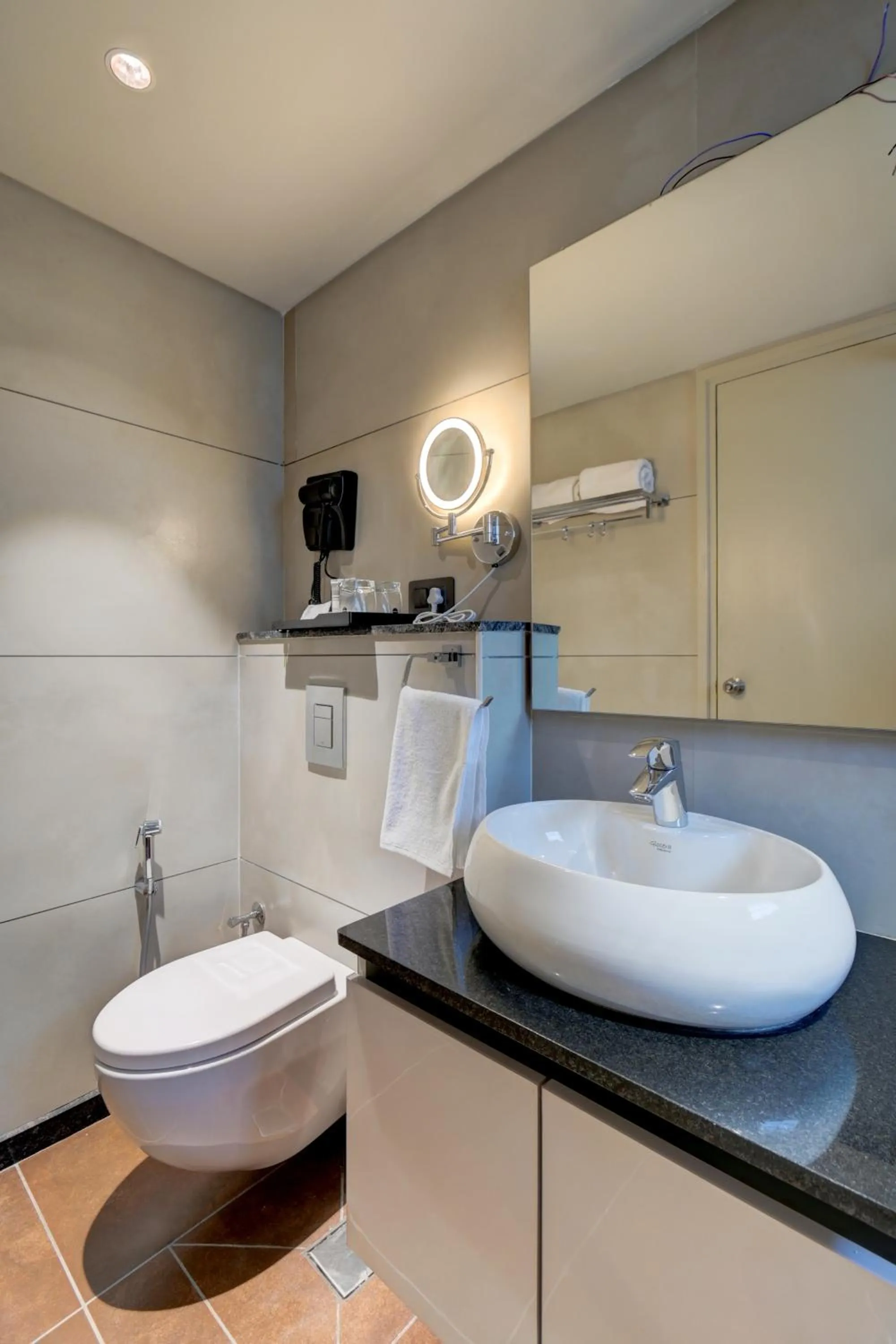 Toilet in Hotel Hari Govindas Mysore - Explore the Heart of Mysore