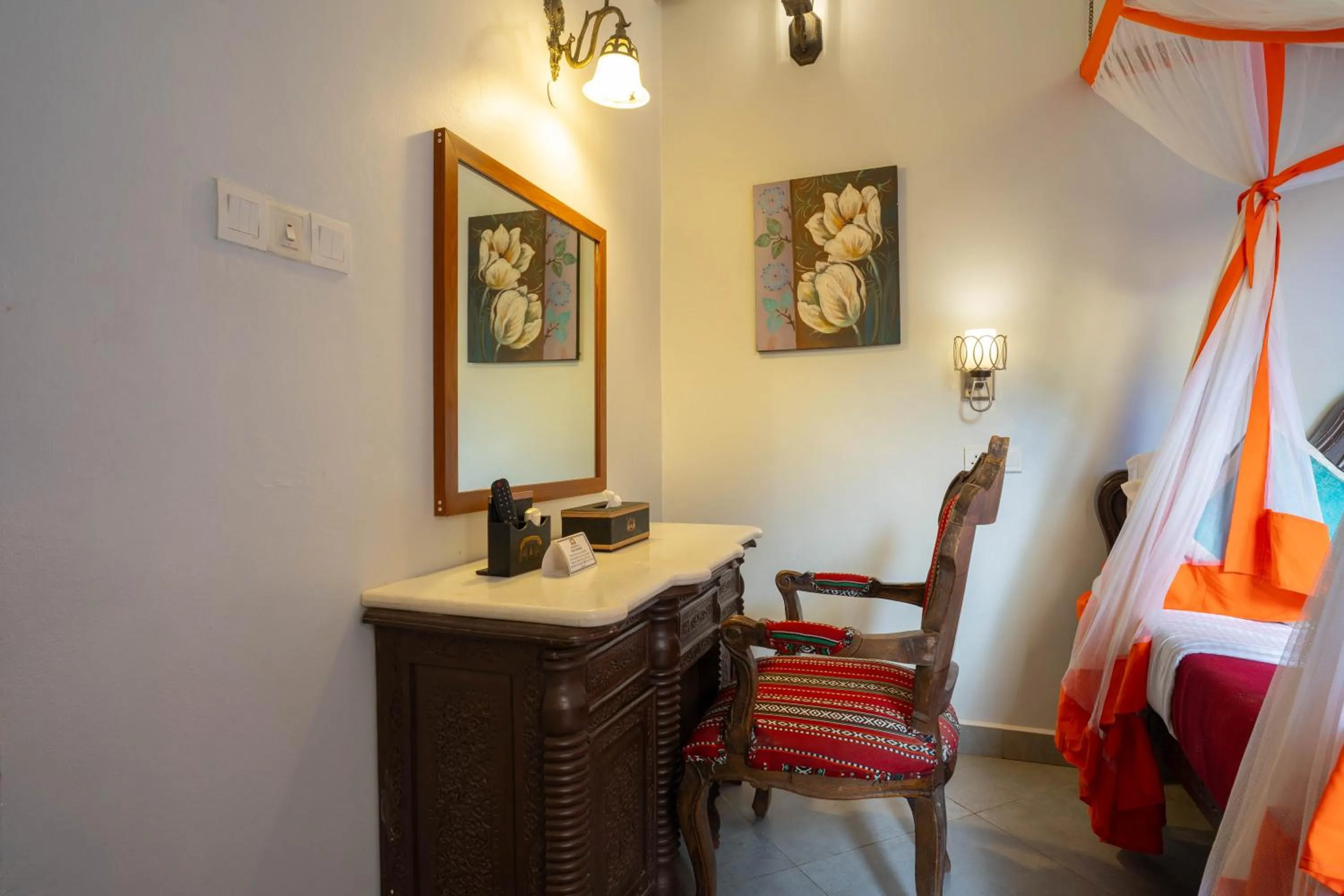 Decorative detail, Bed in Mizingani Seafront Hotel