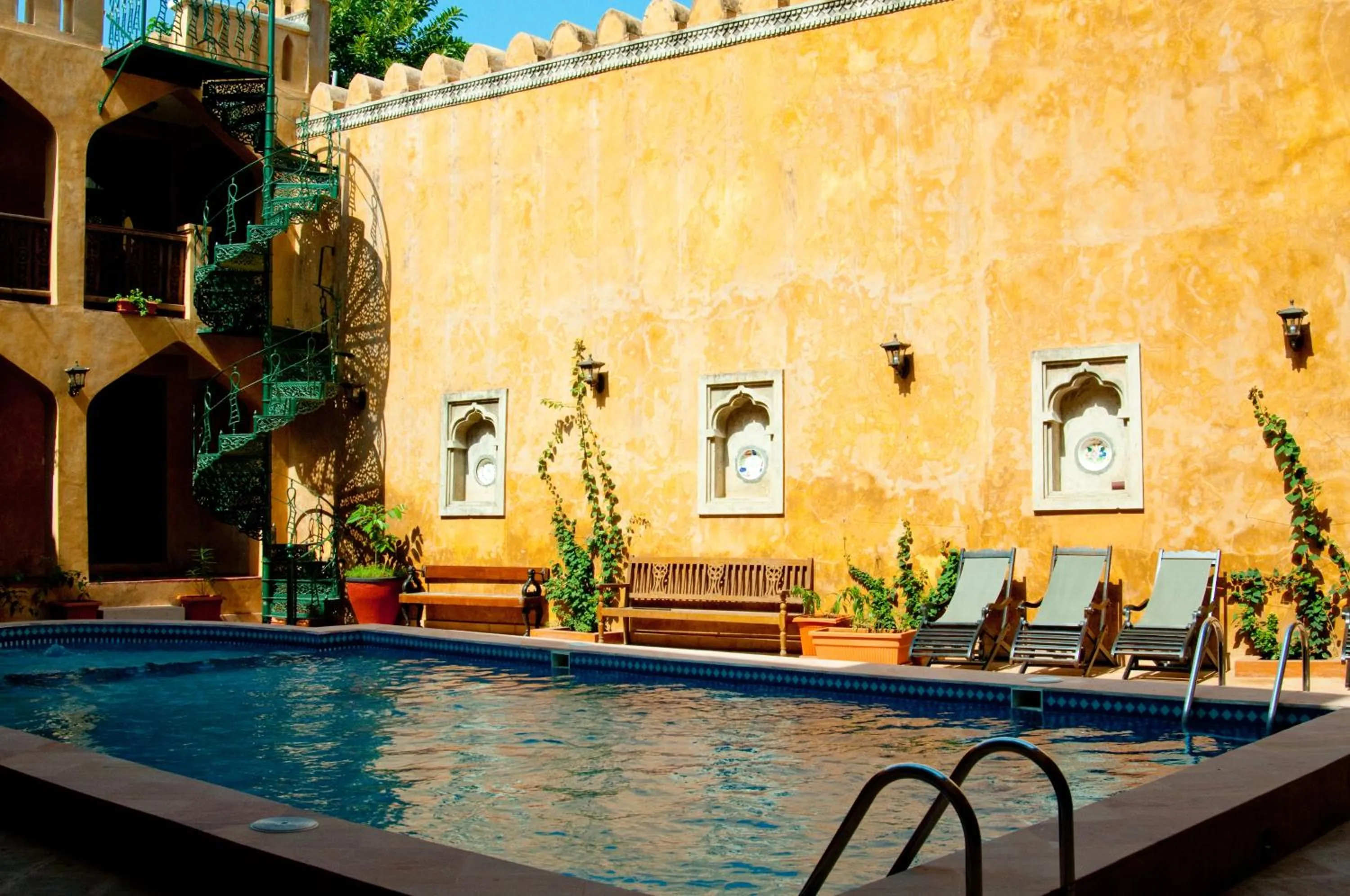 Pool view in Mizingani Seafront Hotel