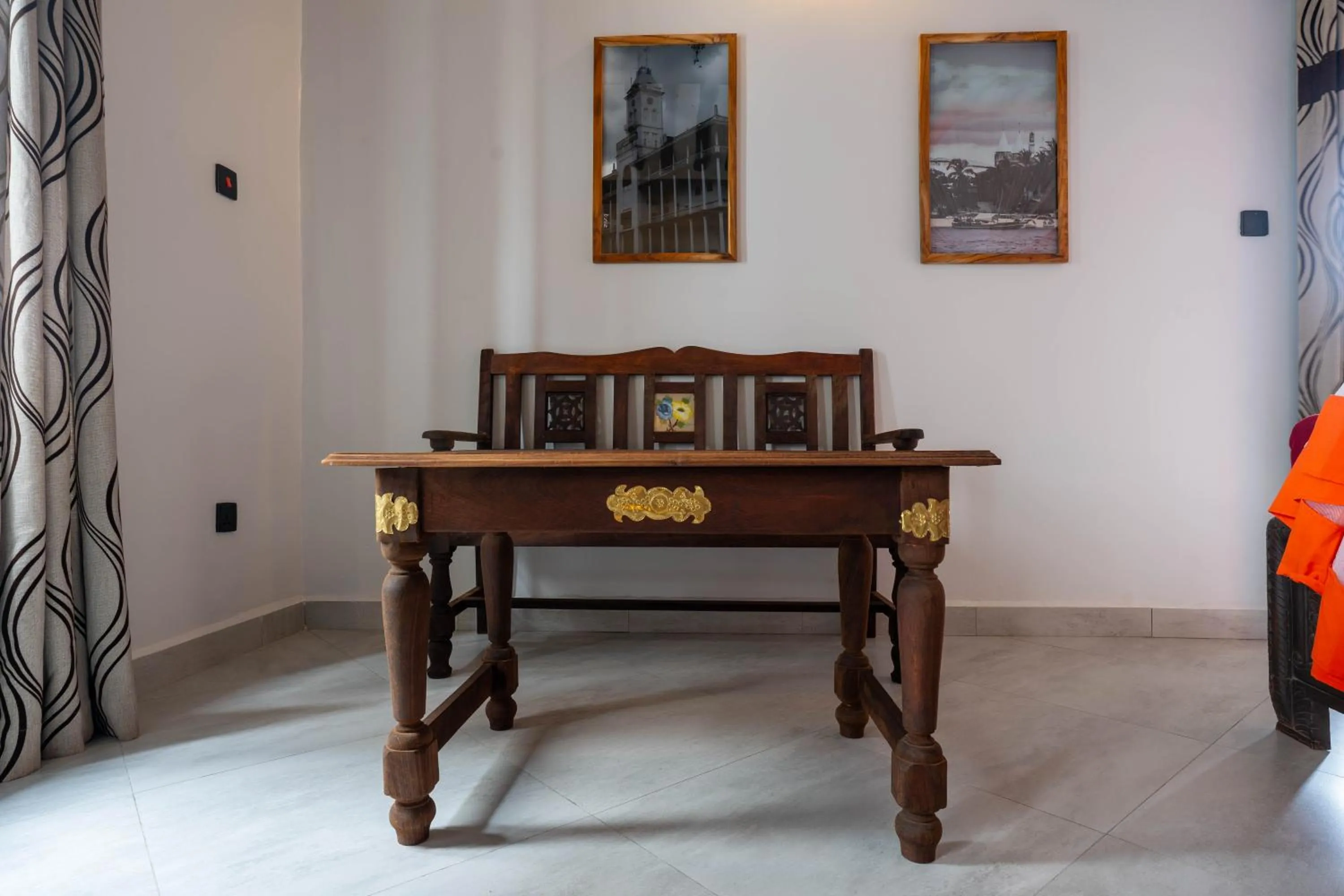 Seating area in Mizingani Seafront Hotel