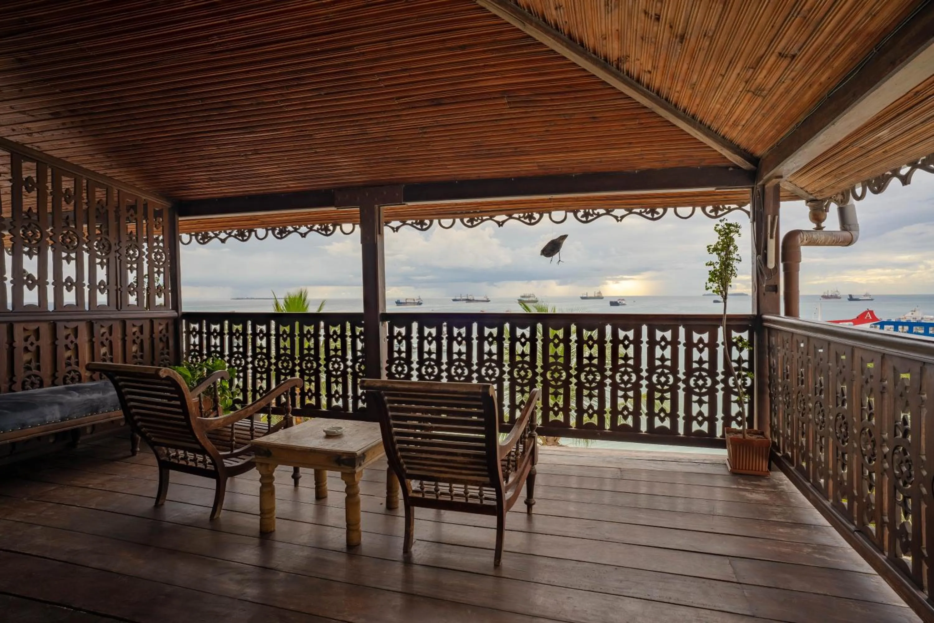 Balcony/Terrace in Mizingani Seafront Hotel