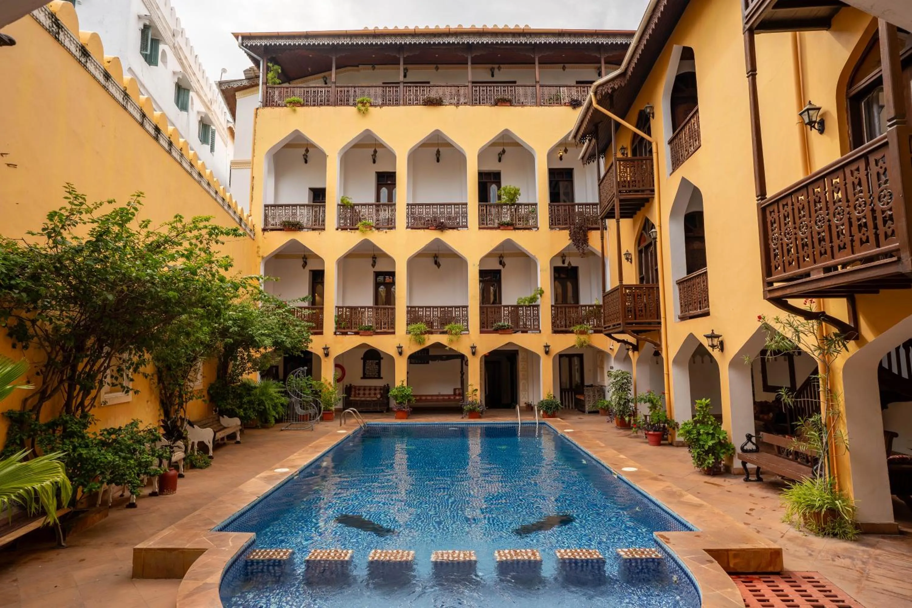 Swimming pool in Mizingani Seafront Hotel