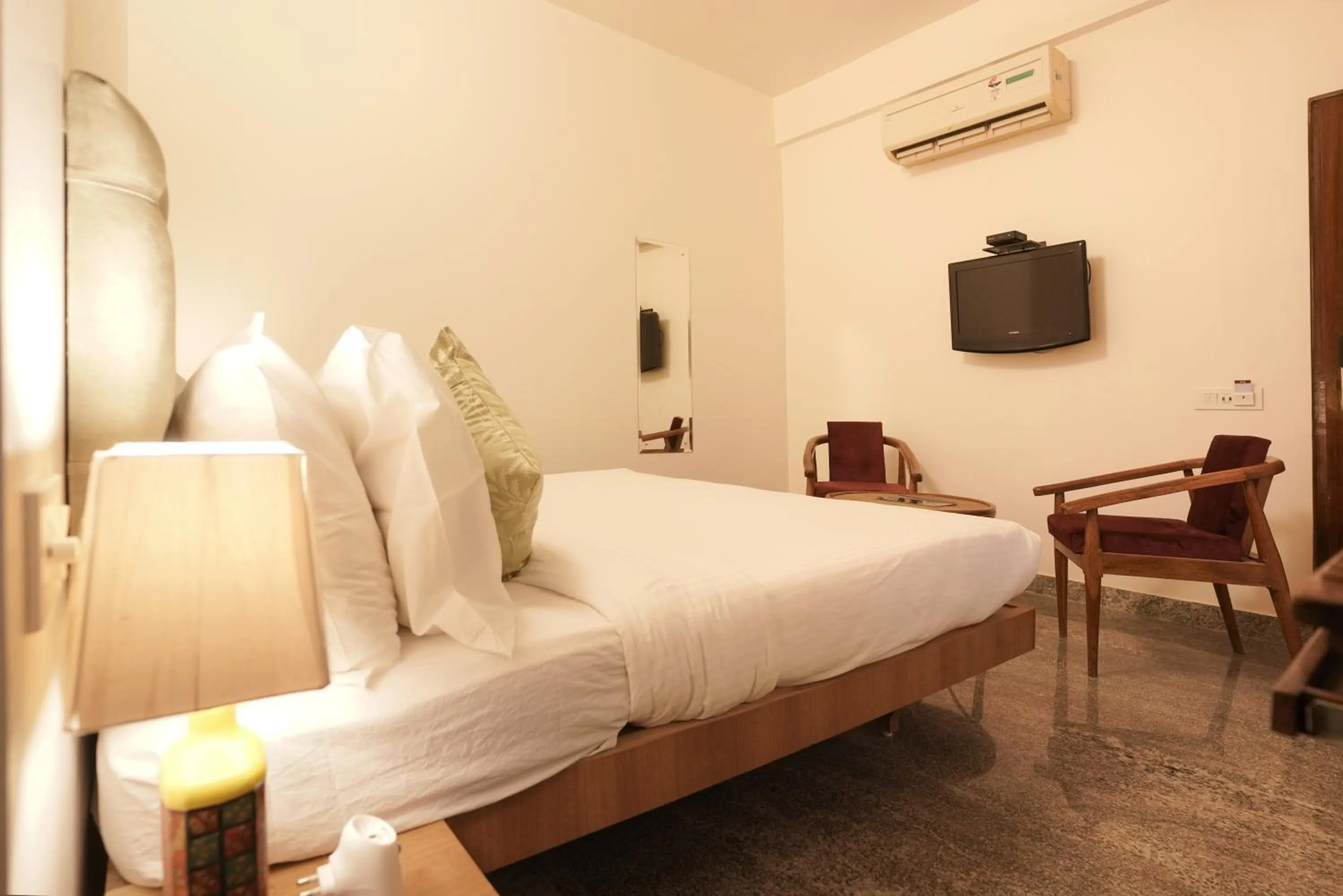 Bed in The Chitvan Resort