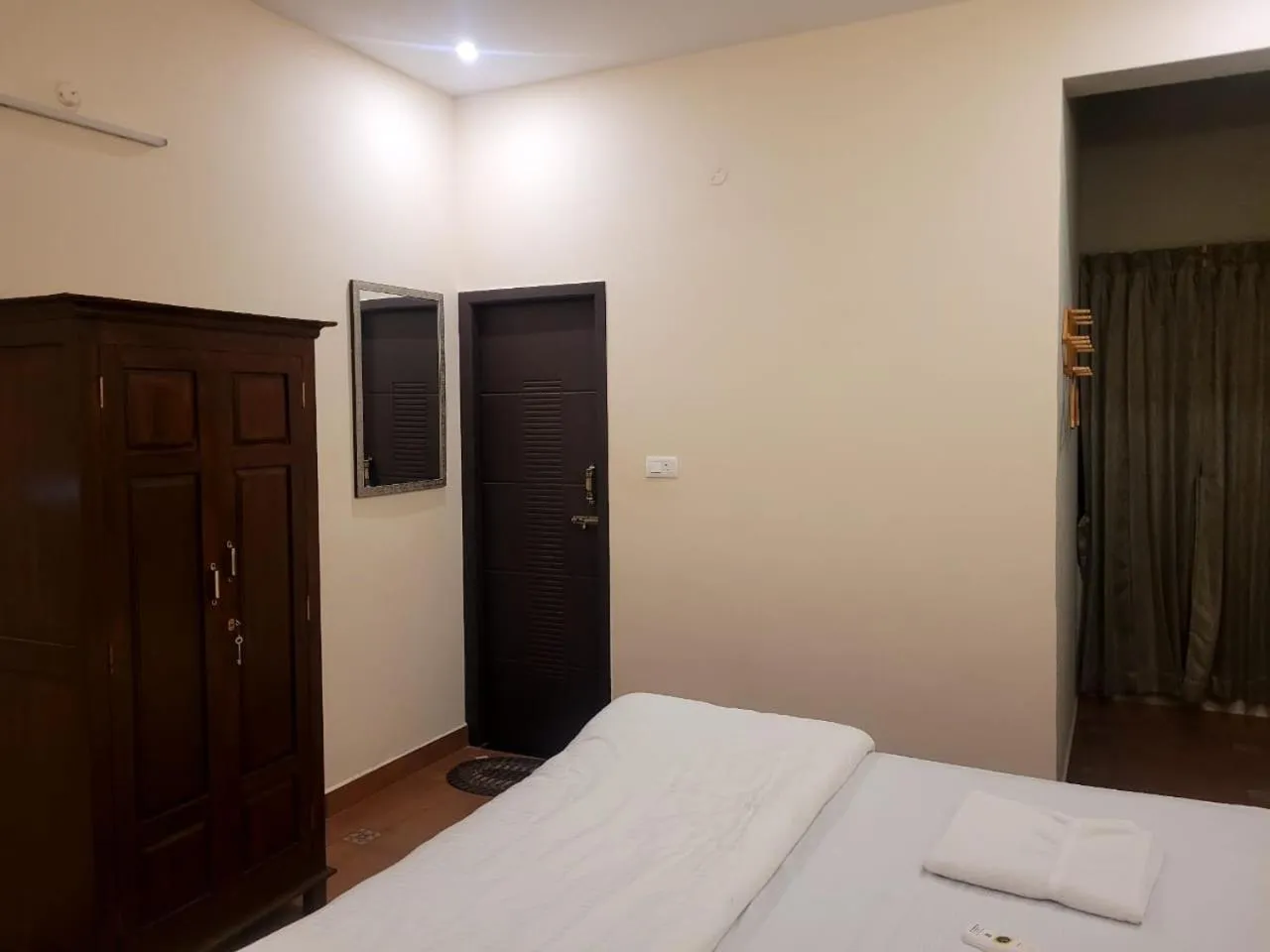 Bed in Ponni Homestay Kumbakonam