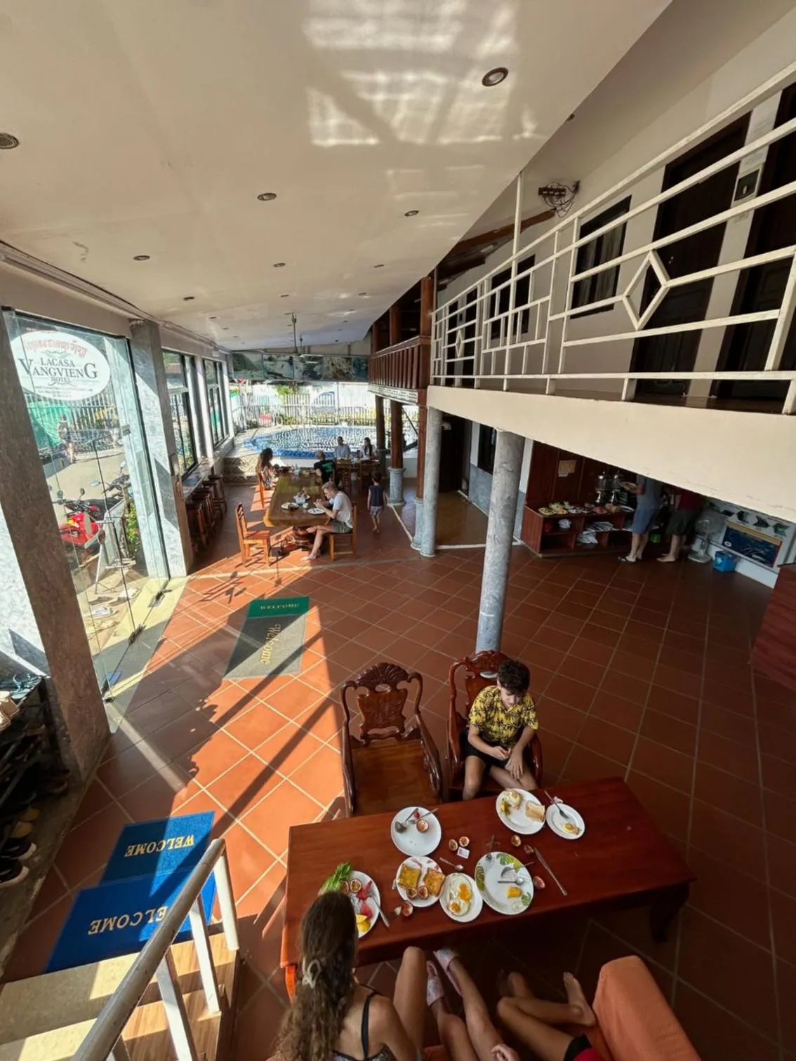 Breakfast in Vang Vieng Sky Mountain View Hotel