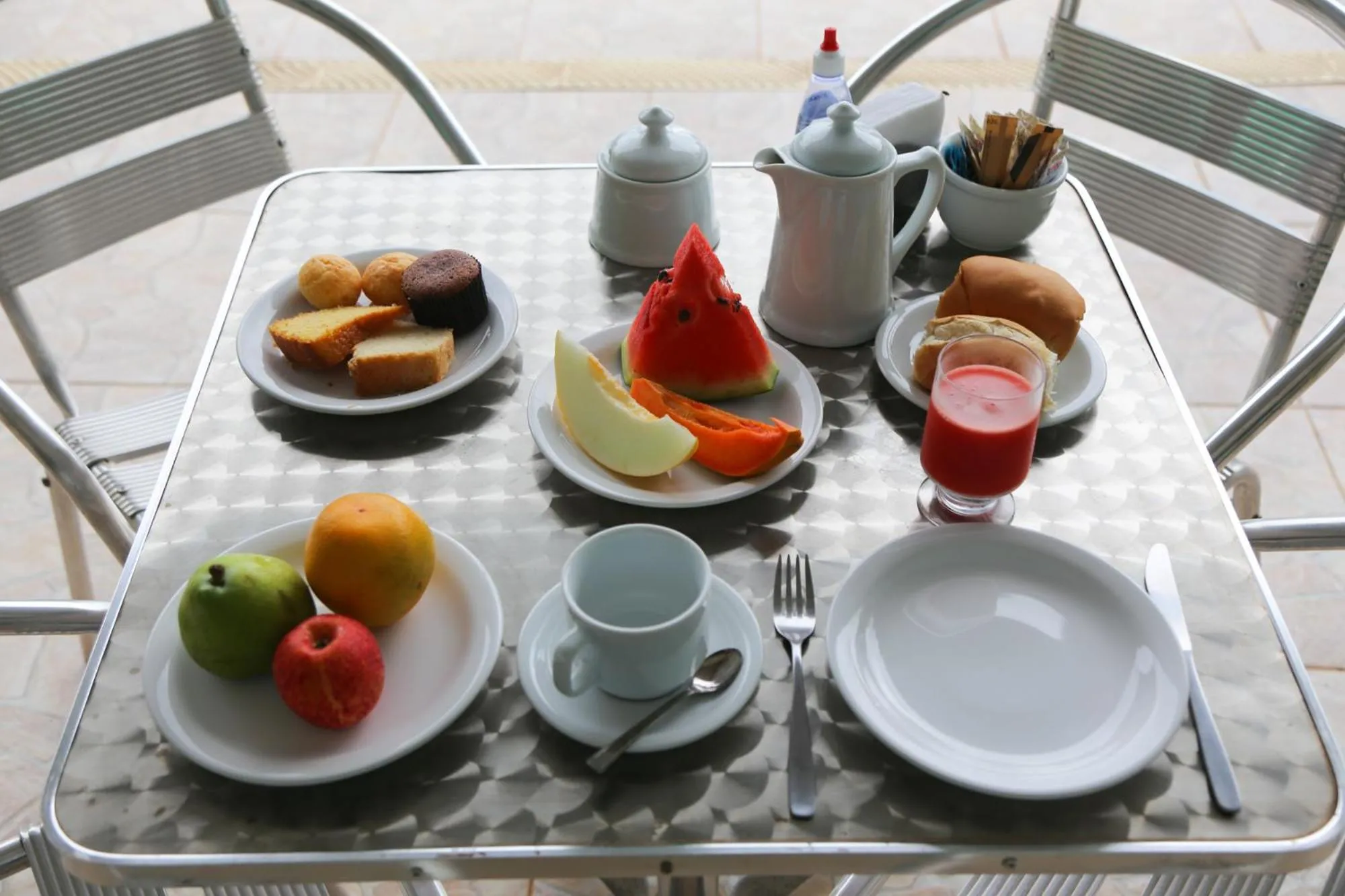 Continental breakfast in Xingu Praia Hotel