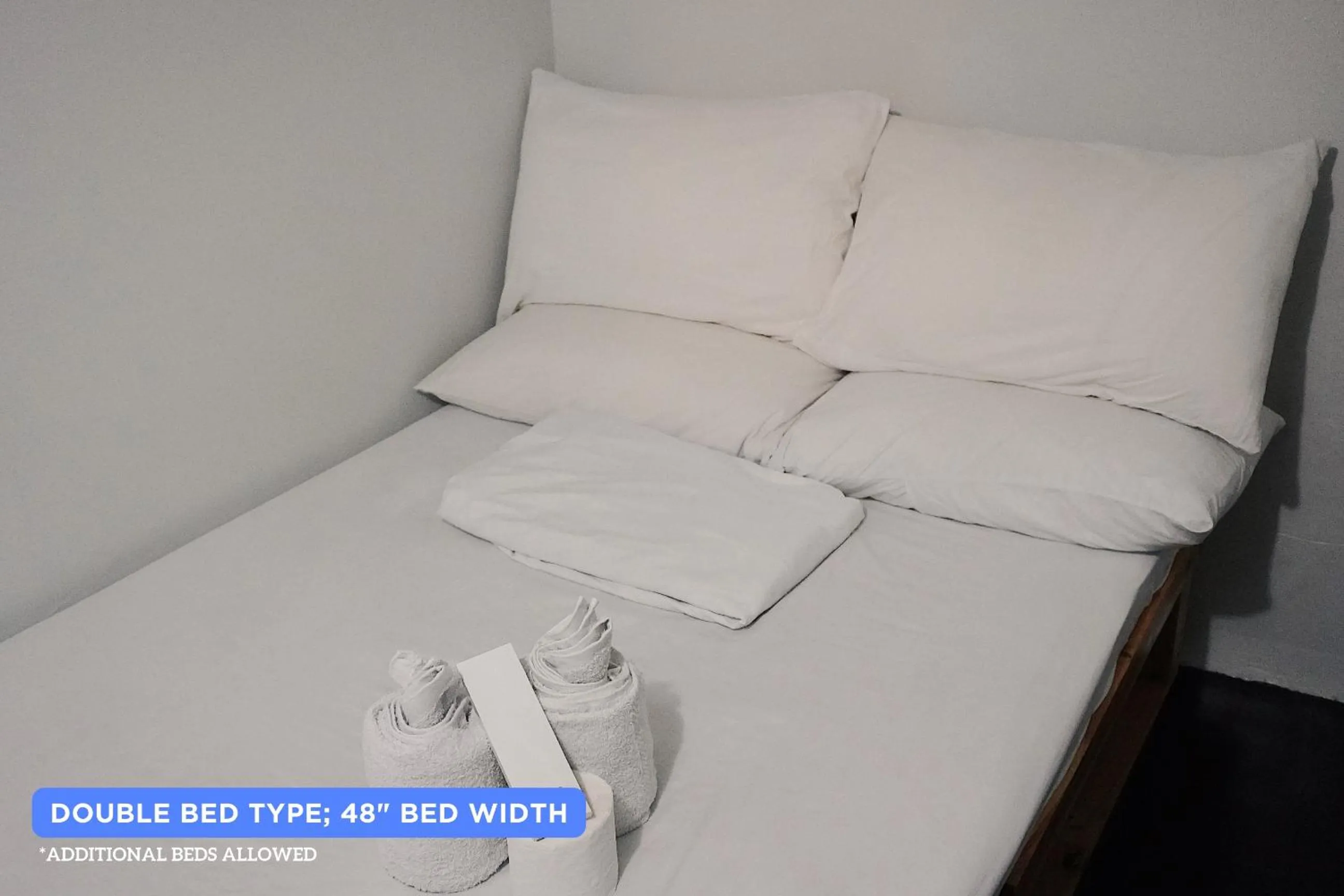 Bed in Dickem's Transient House