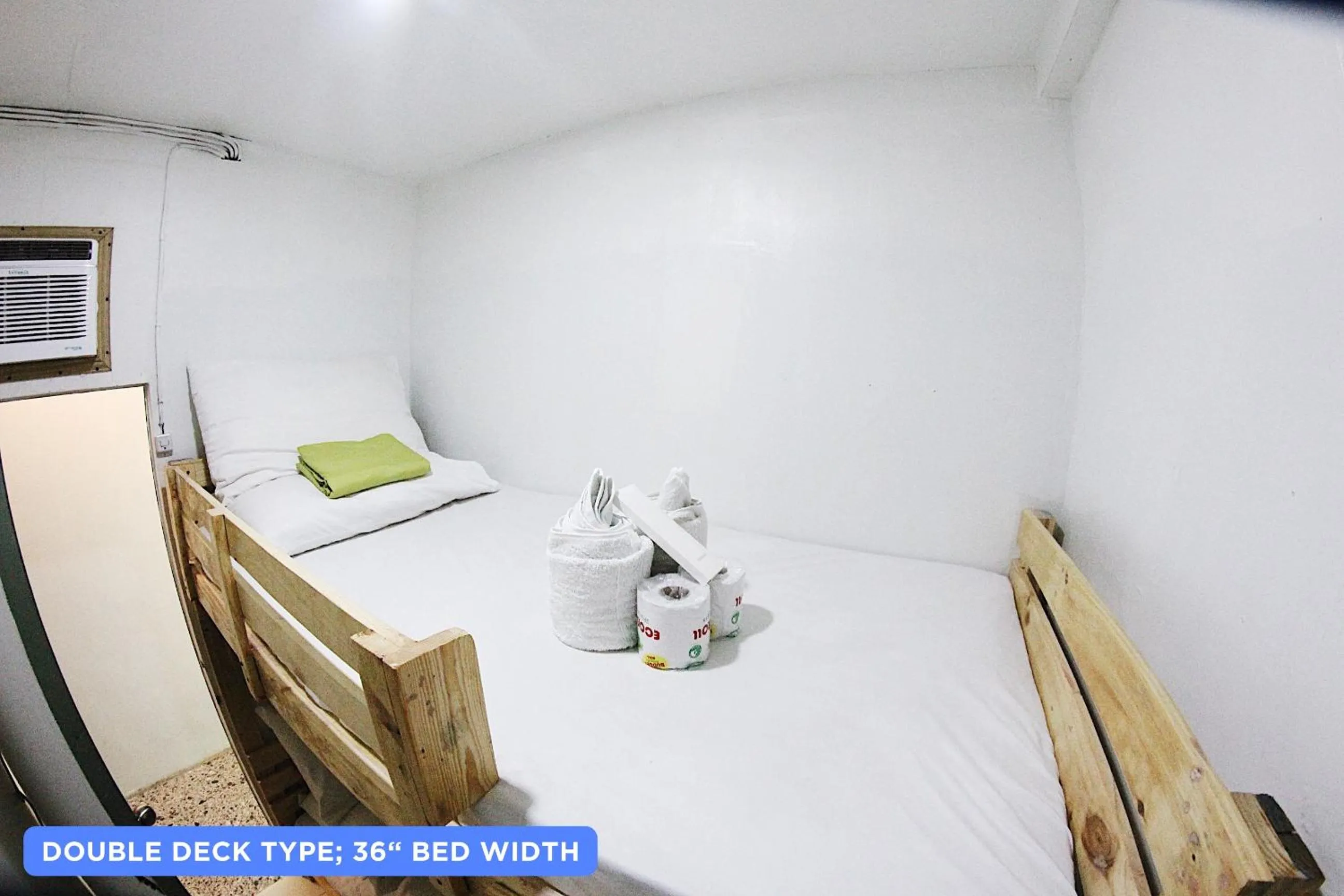 Bed in Dickem's Transient House