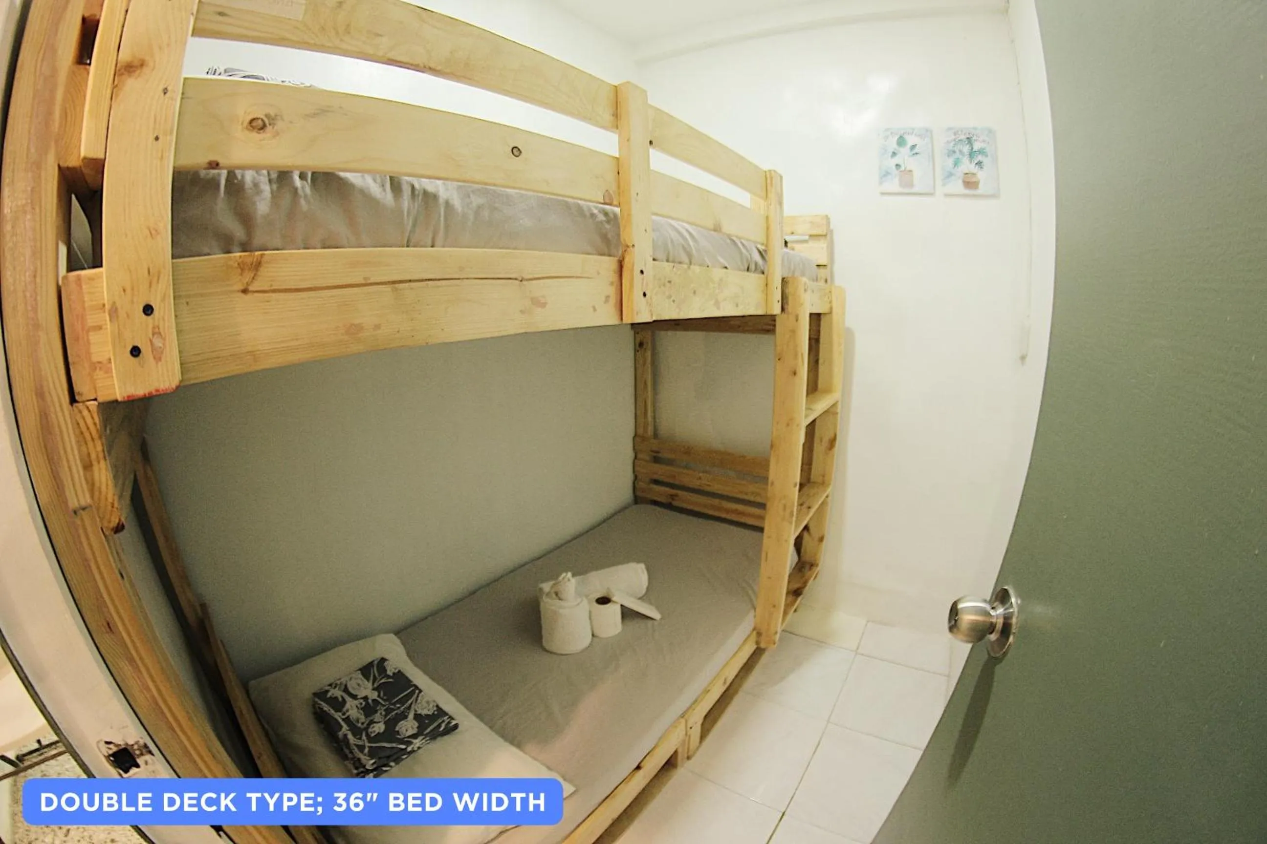 Bed in Dickem's Transient House