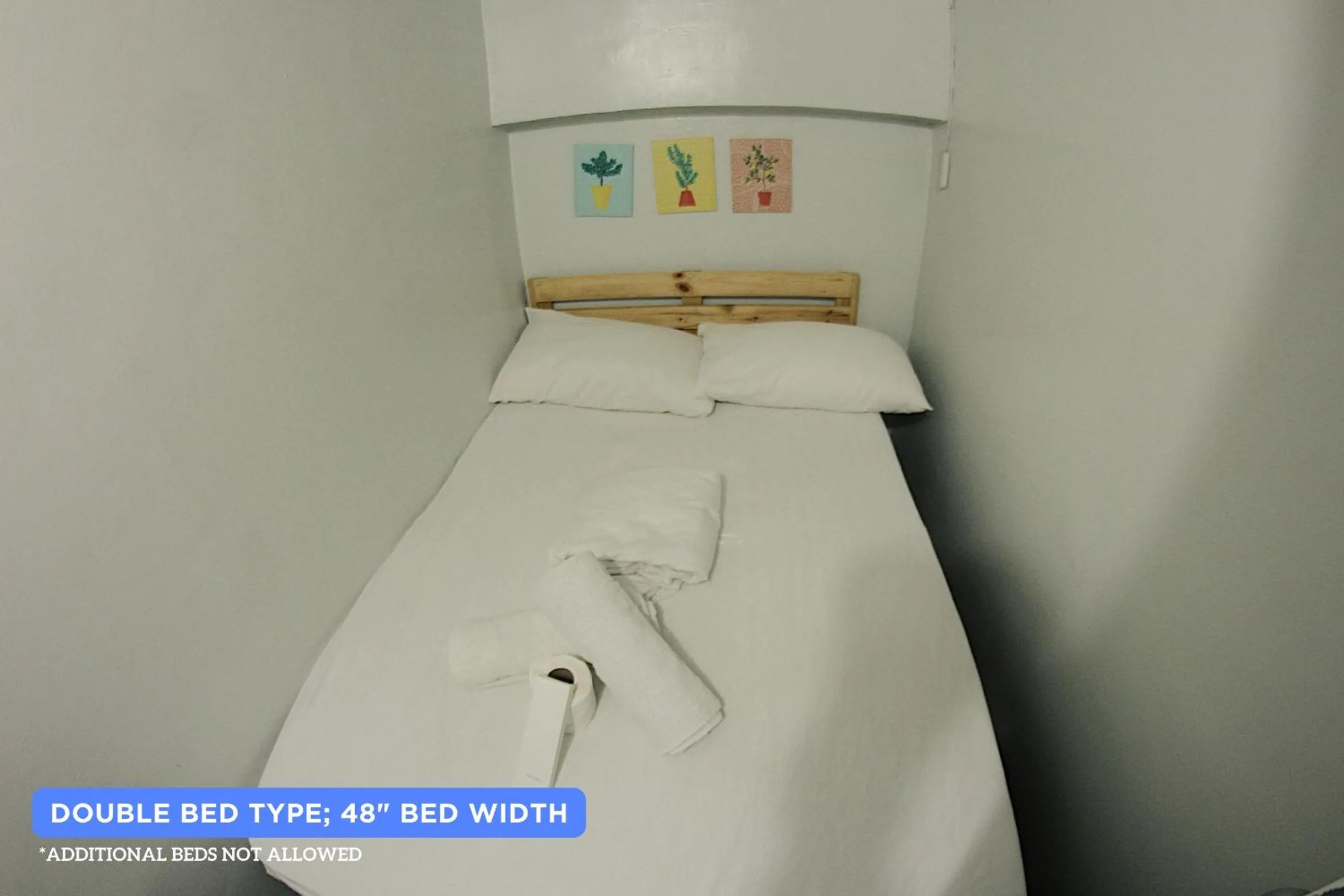 Bed in Dickem's Transient House