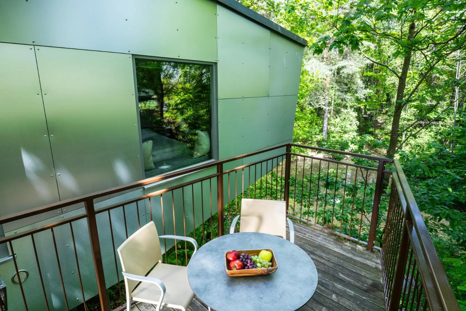 View (from property/room) in edelførst Baumhäuser