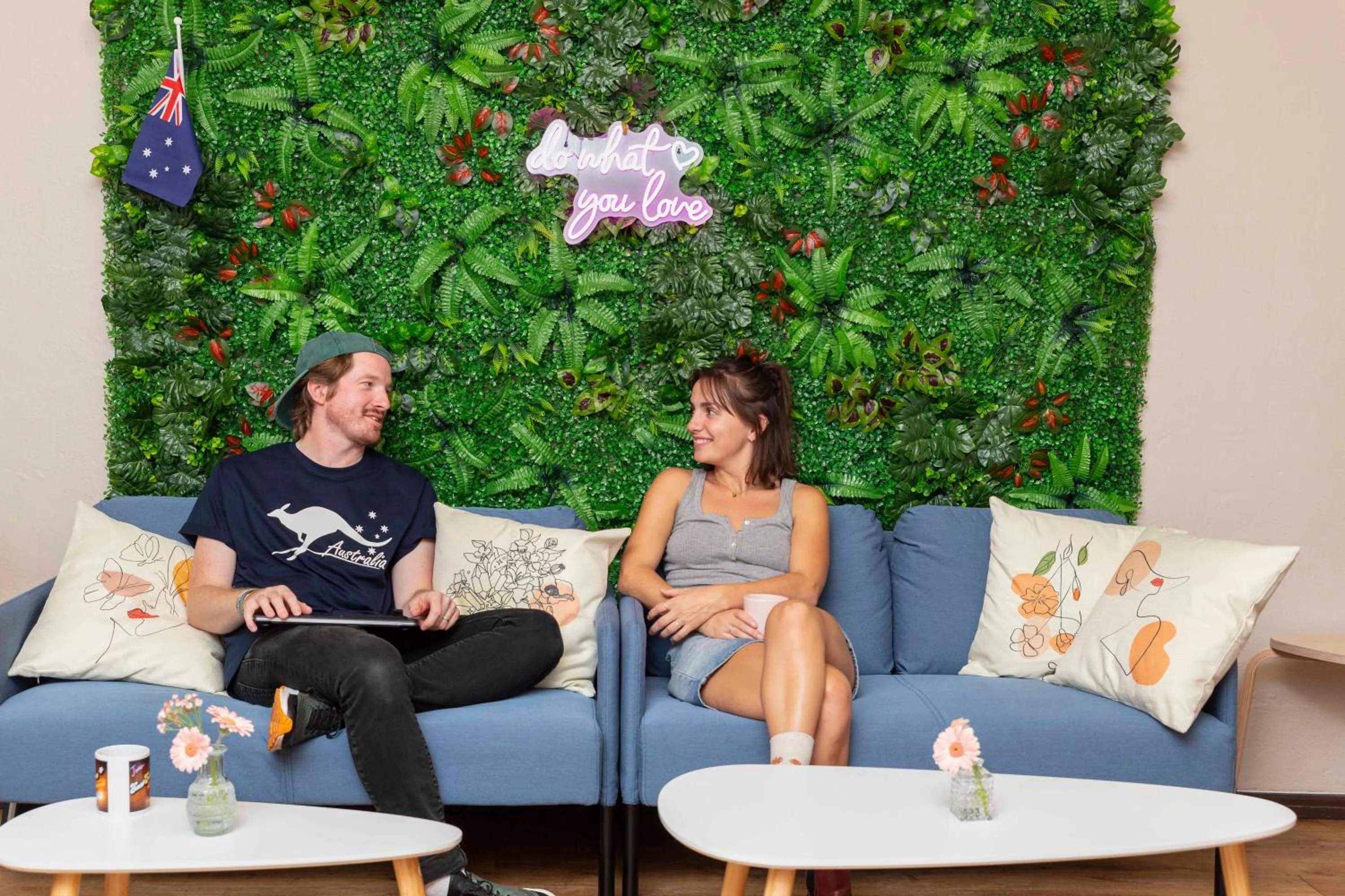 Dining area in EastSeven Berlin Hostel