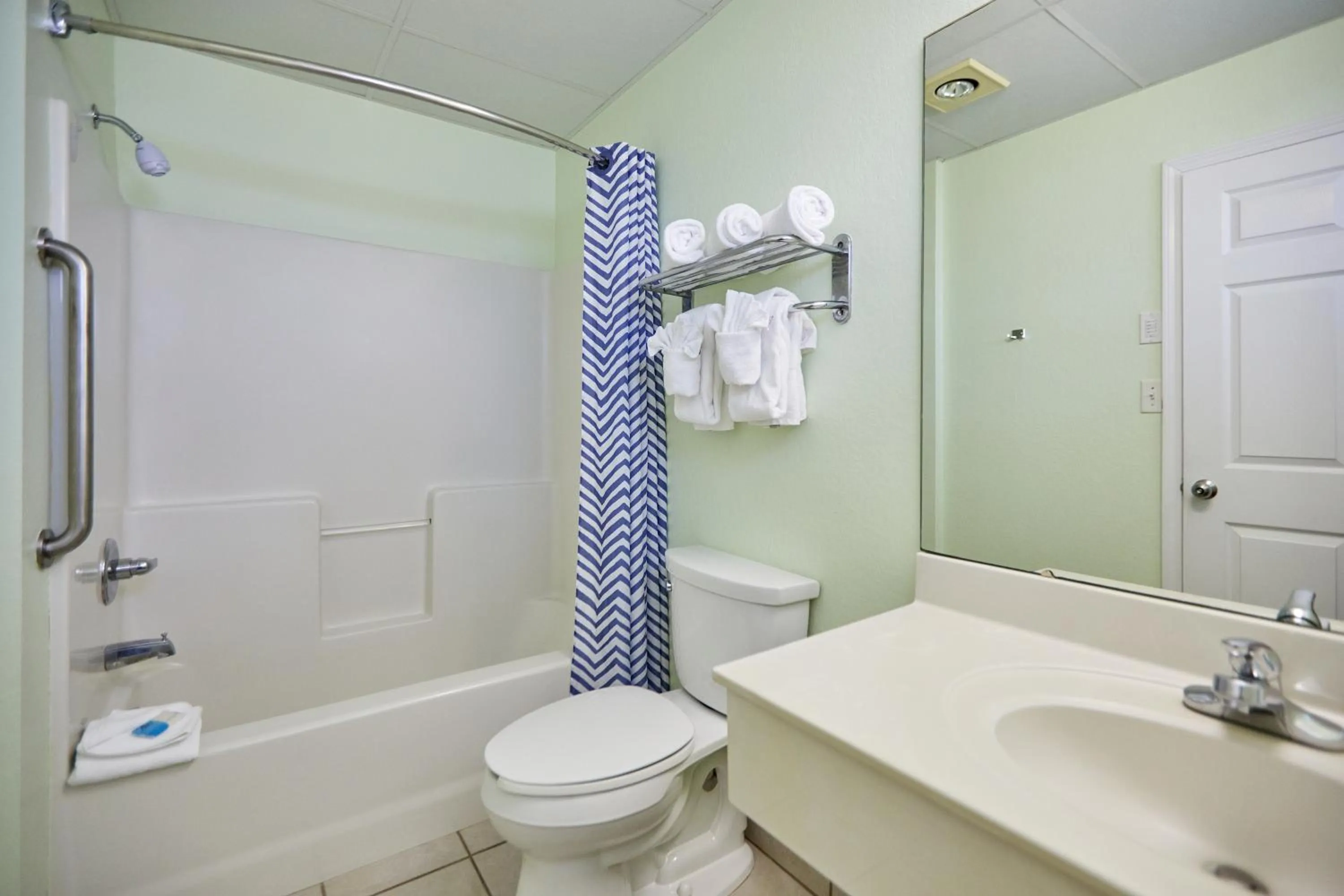 Bathroom in Palmetto Beachfront Hotel, a By The Sea Resort