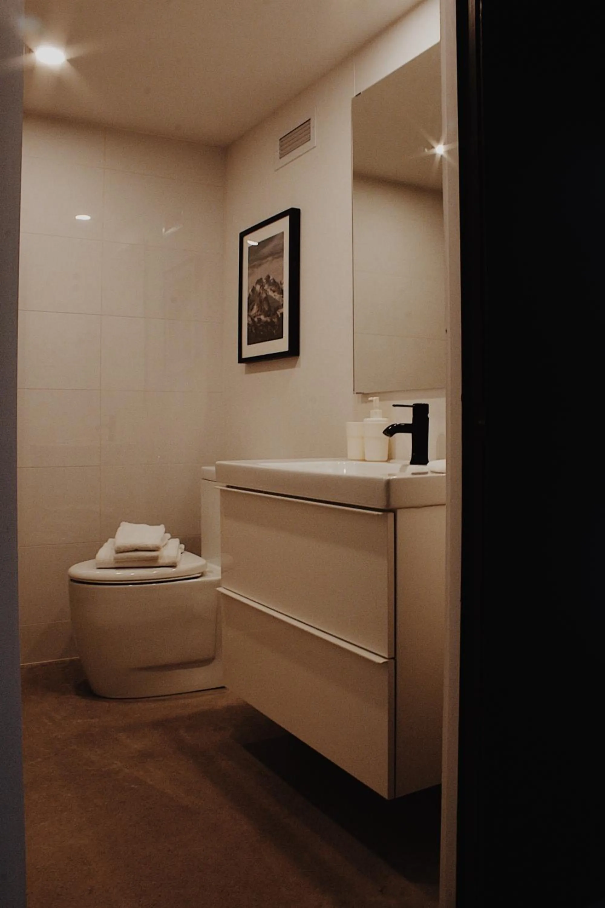 Toilet in Dômes Charlevoix