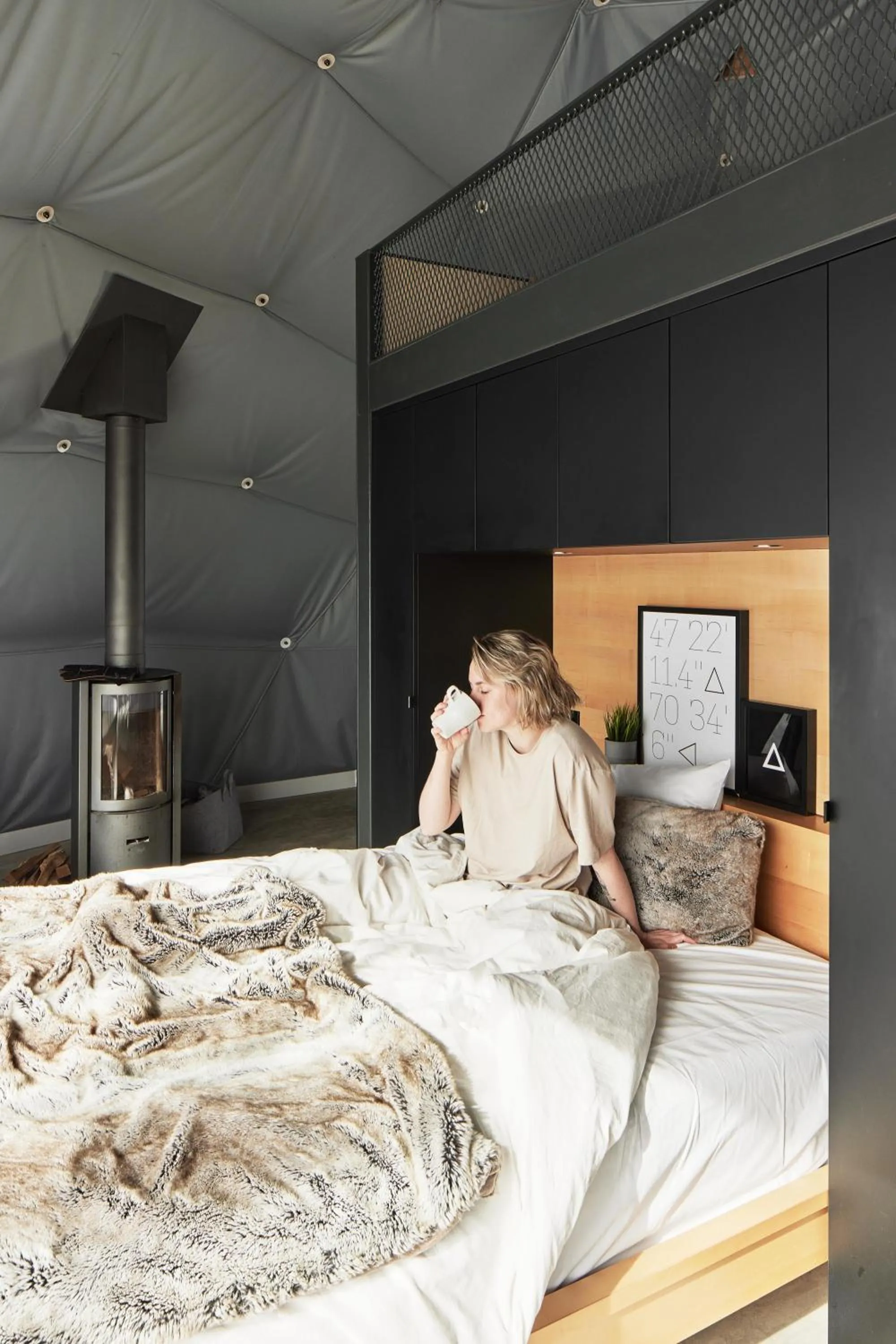 Bed in Dômes Charlevoix