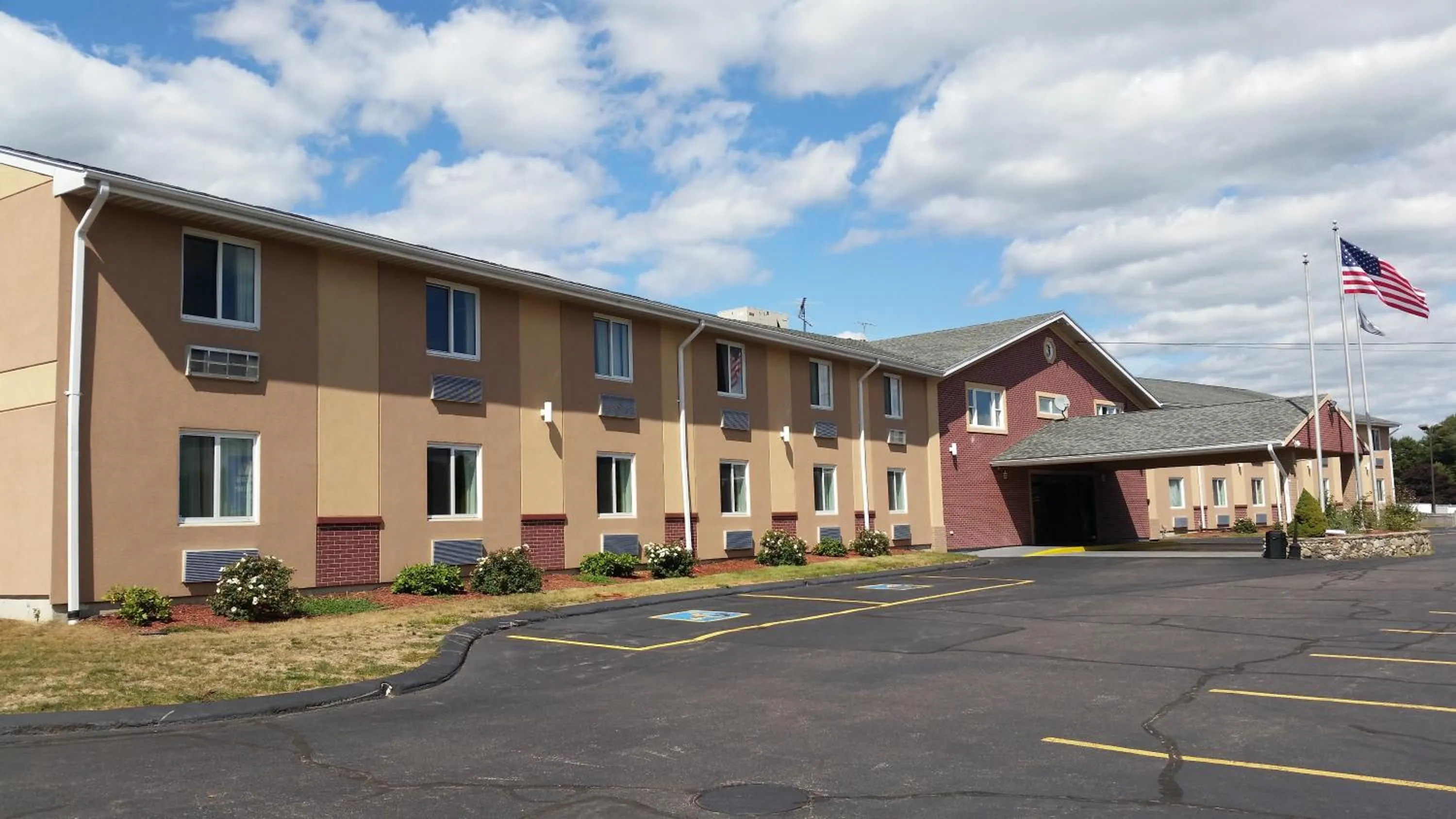 Property building in Americas Best Value Inn Foxboro