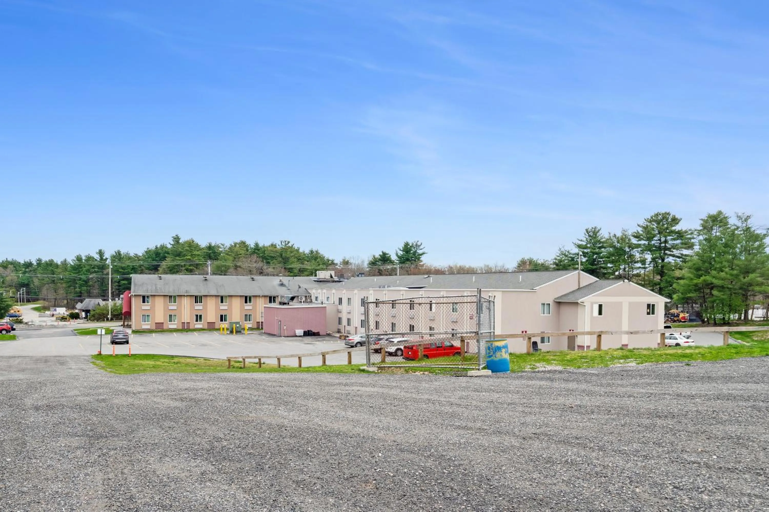 Property building in Americas Best Value Inn Foxboro