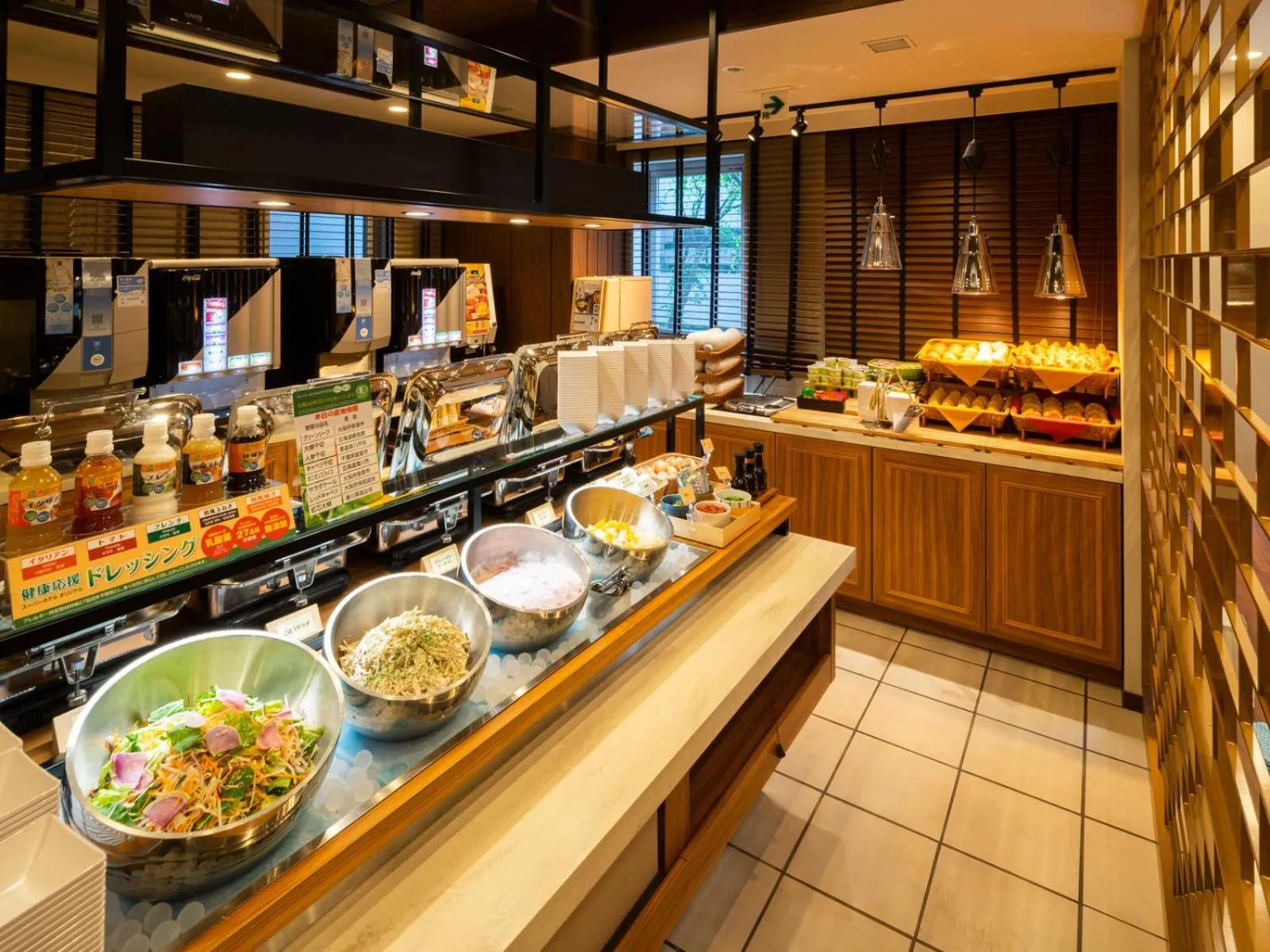 Buffet breakfast in Super Hotel Shinyokohama