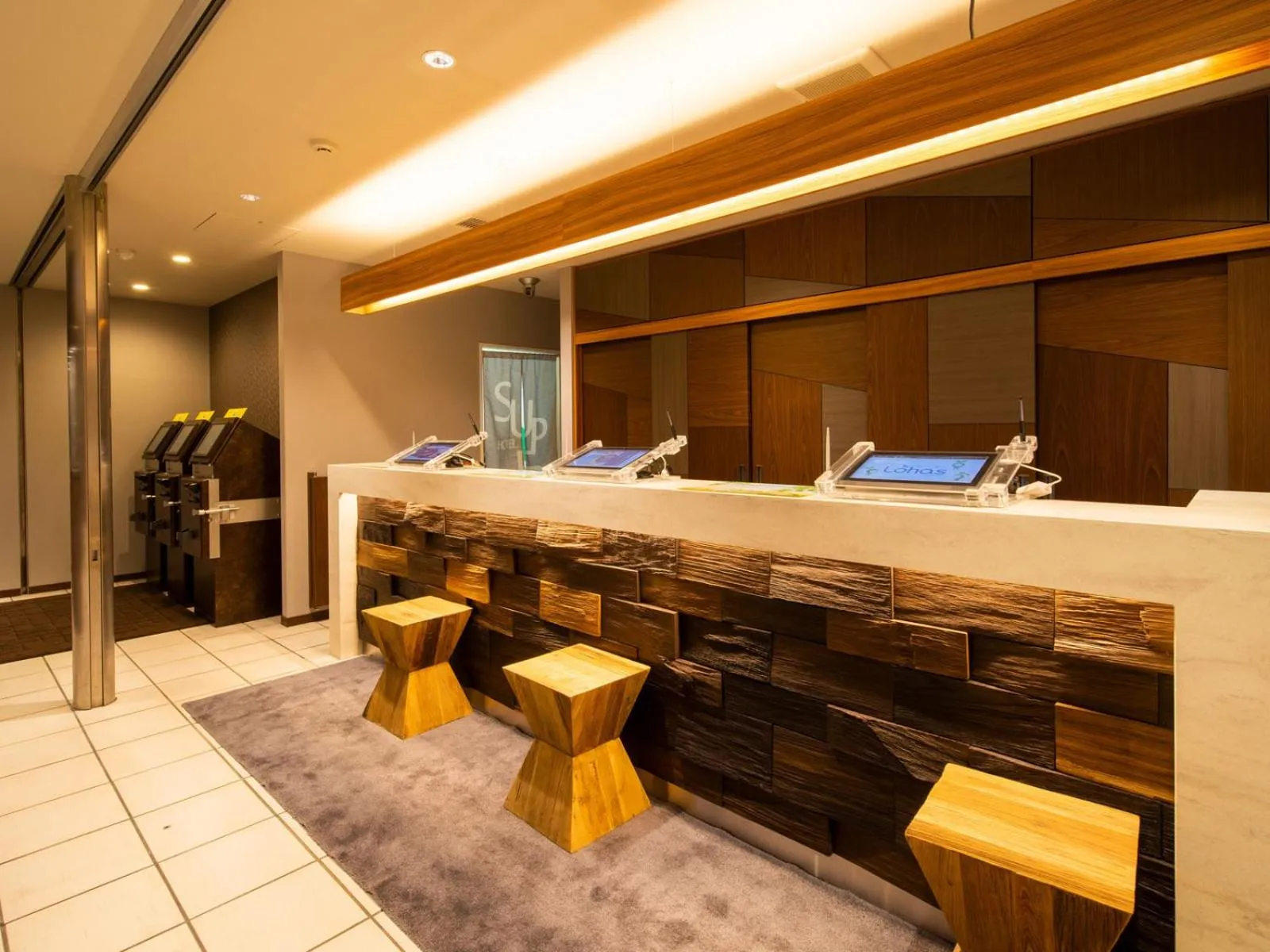 Lobby or reception in Super Hotel Shinyokohama