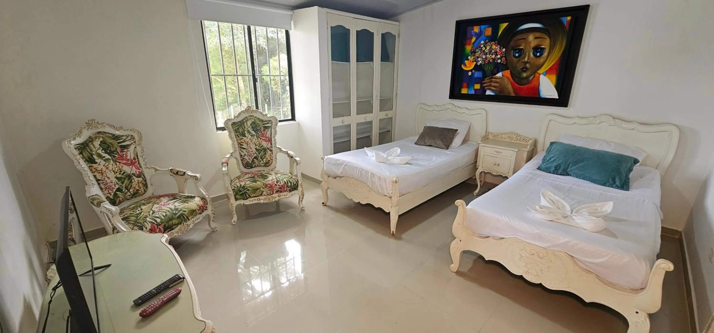 Bed in Cabañas Cafeteras Cerritos