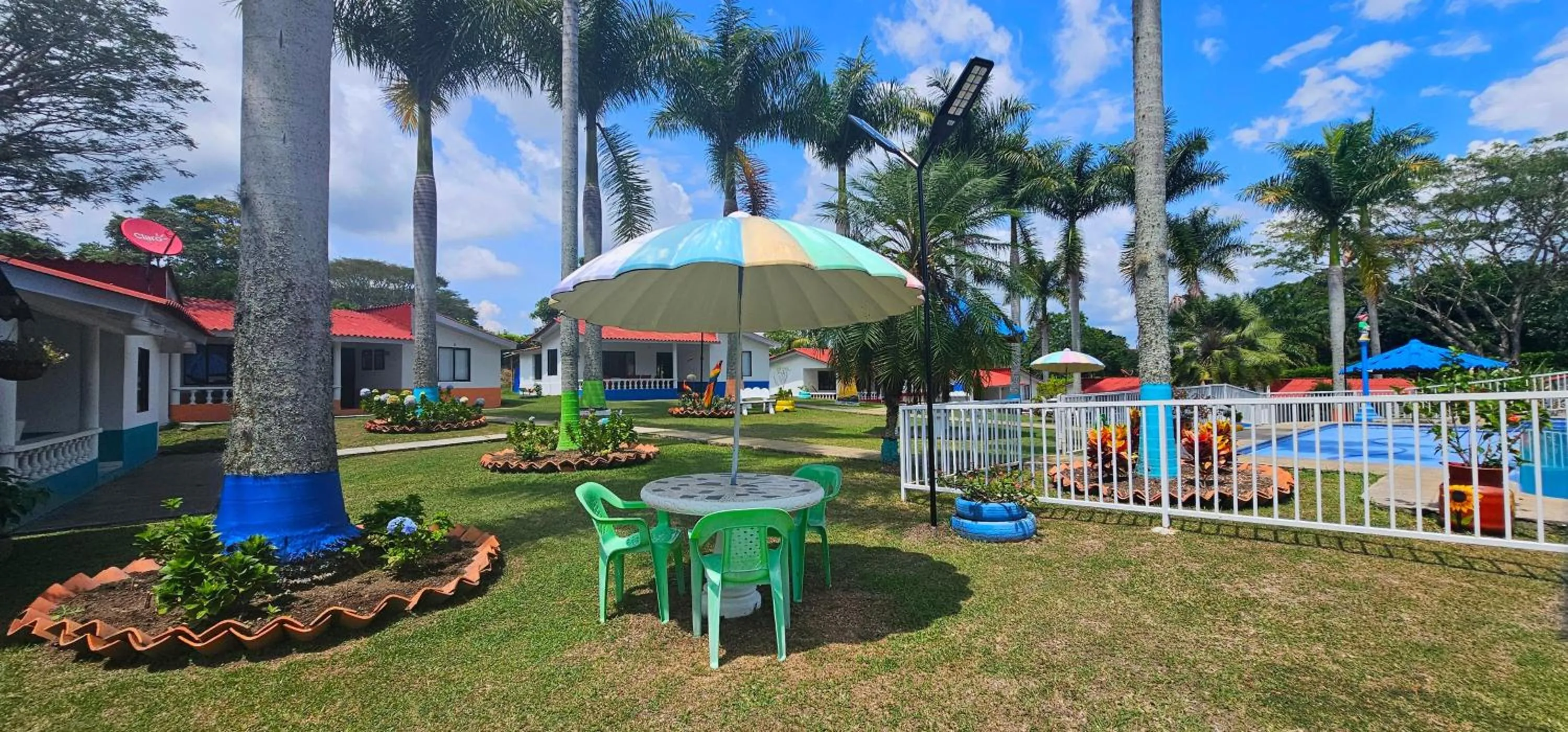 Garden view in Cabañas Cafeteras Cerritos