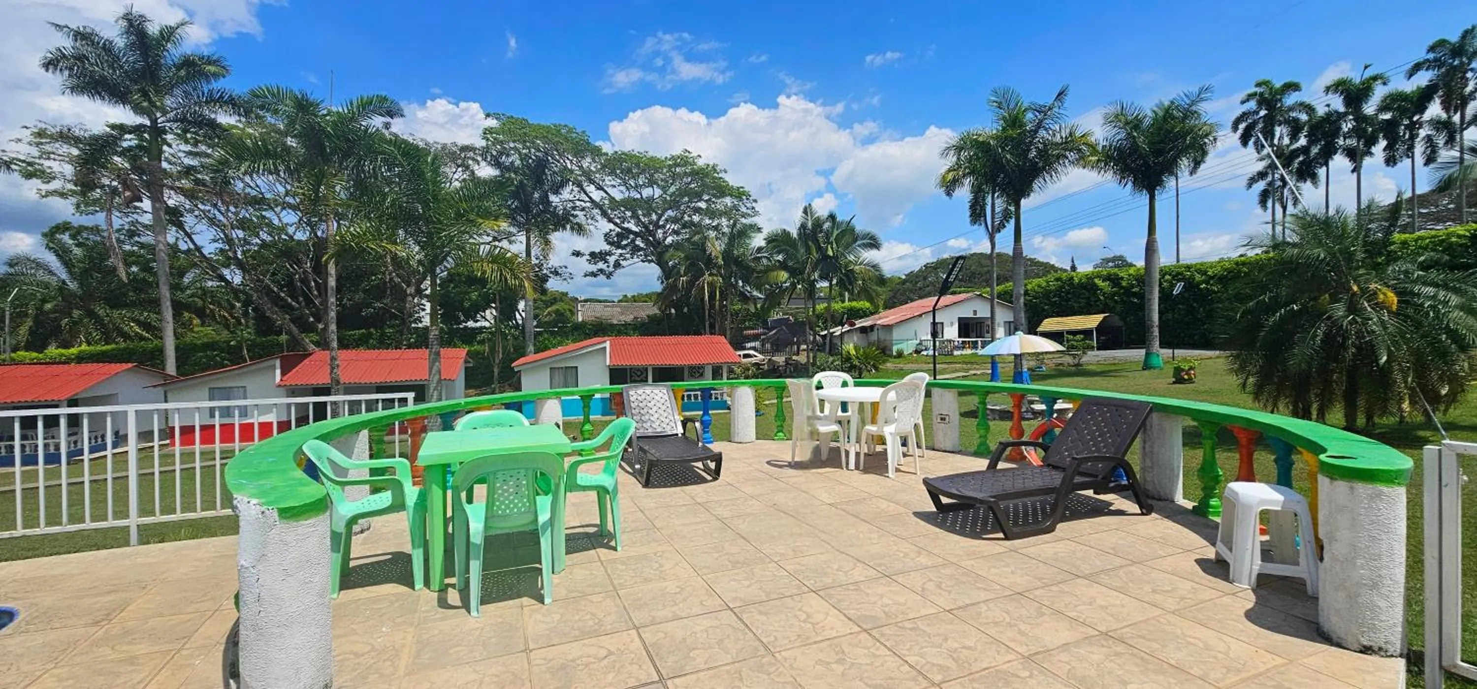 Balcony/Terrace in Cabañas Cafeteras Cerritos