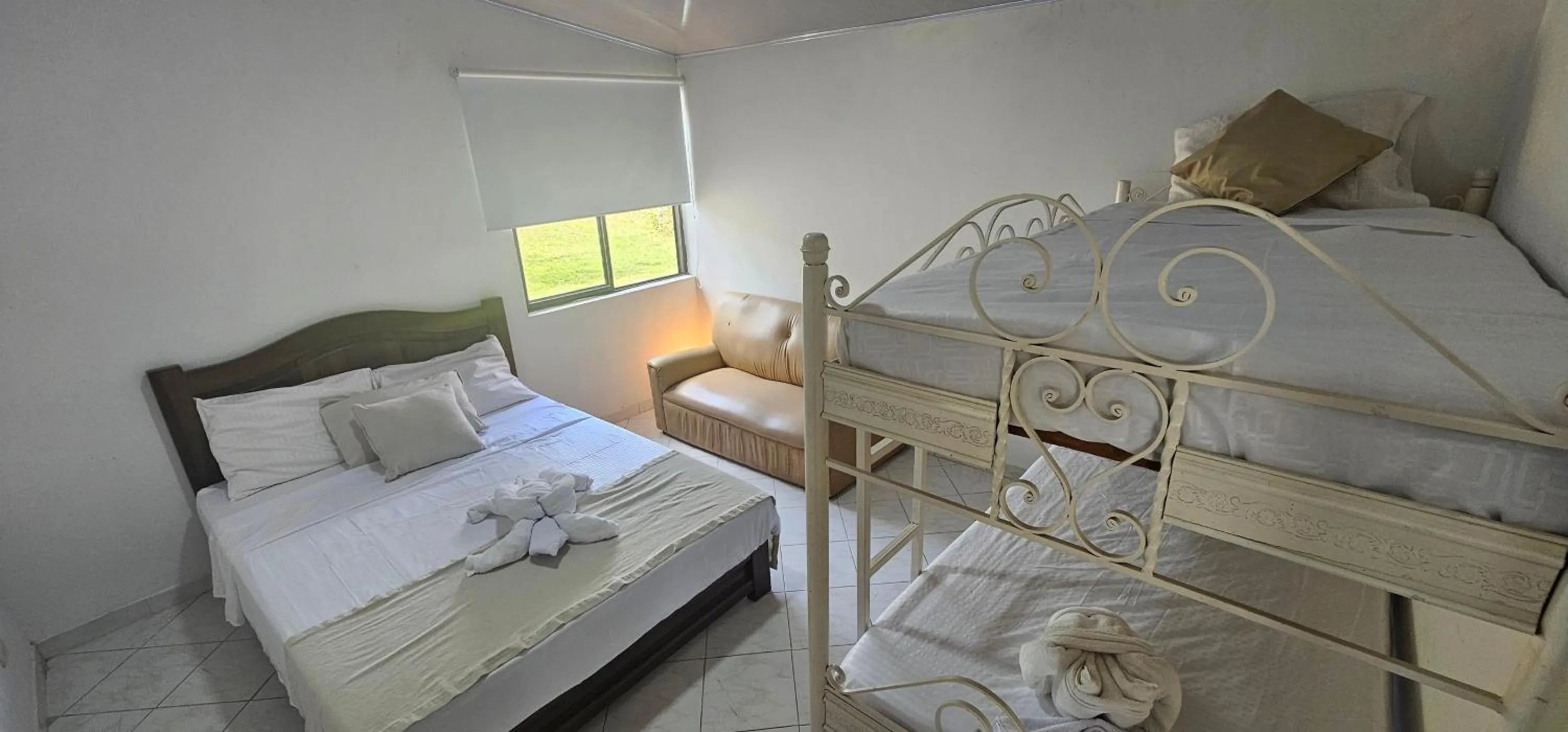 Bed in Cabañas Cafeteras Cerritos