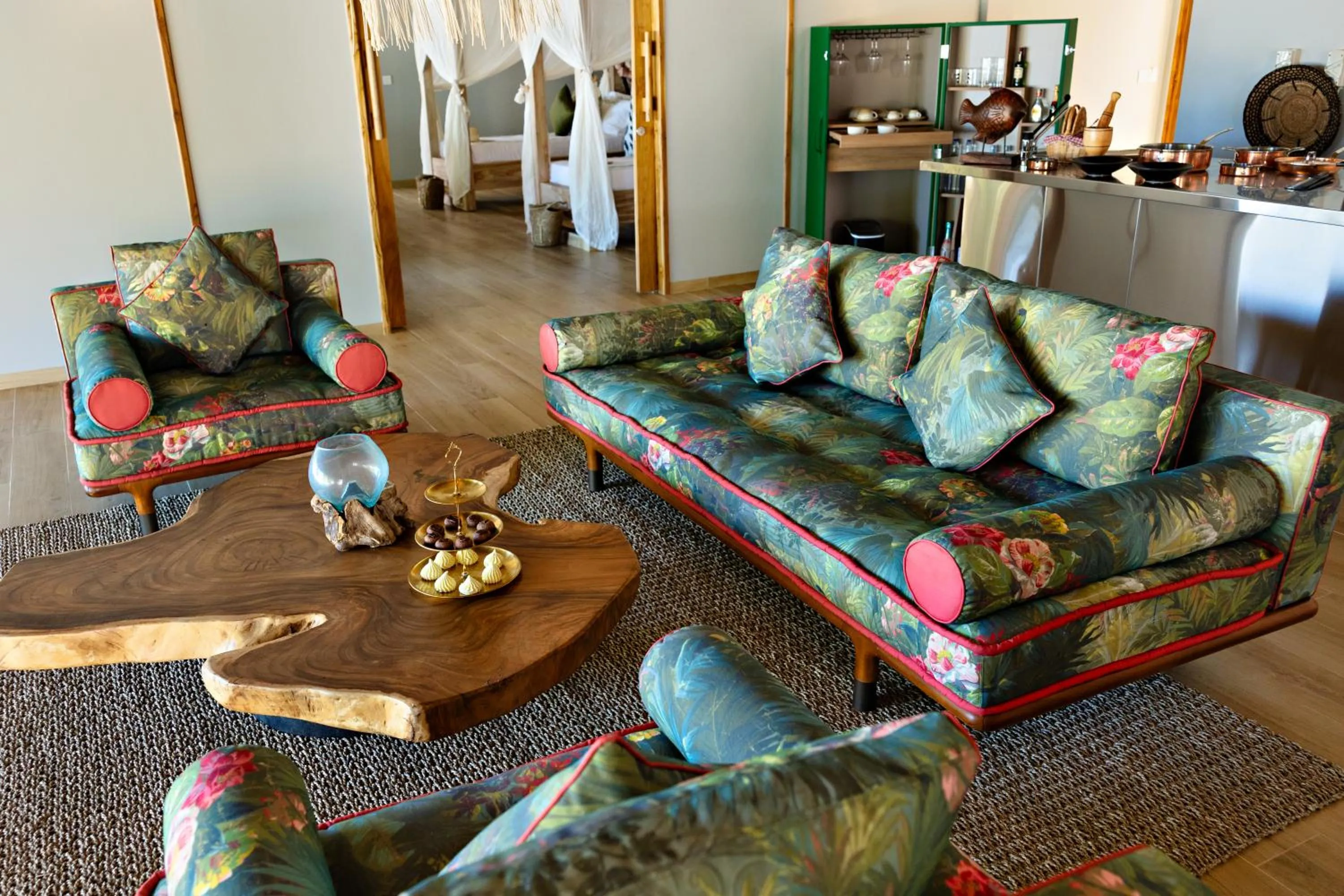 Living room in Bawe Island Zanzibar