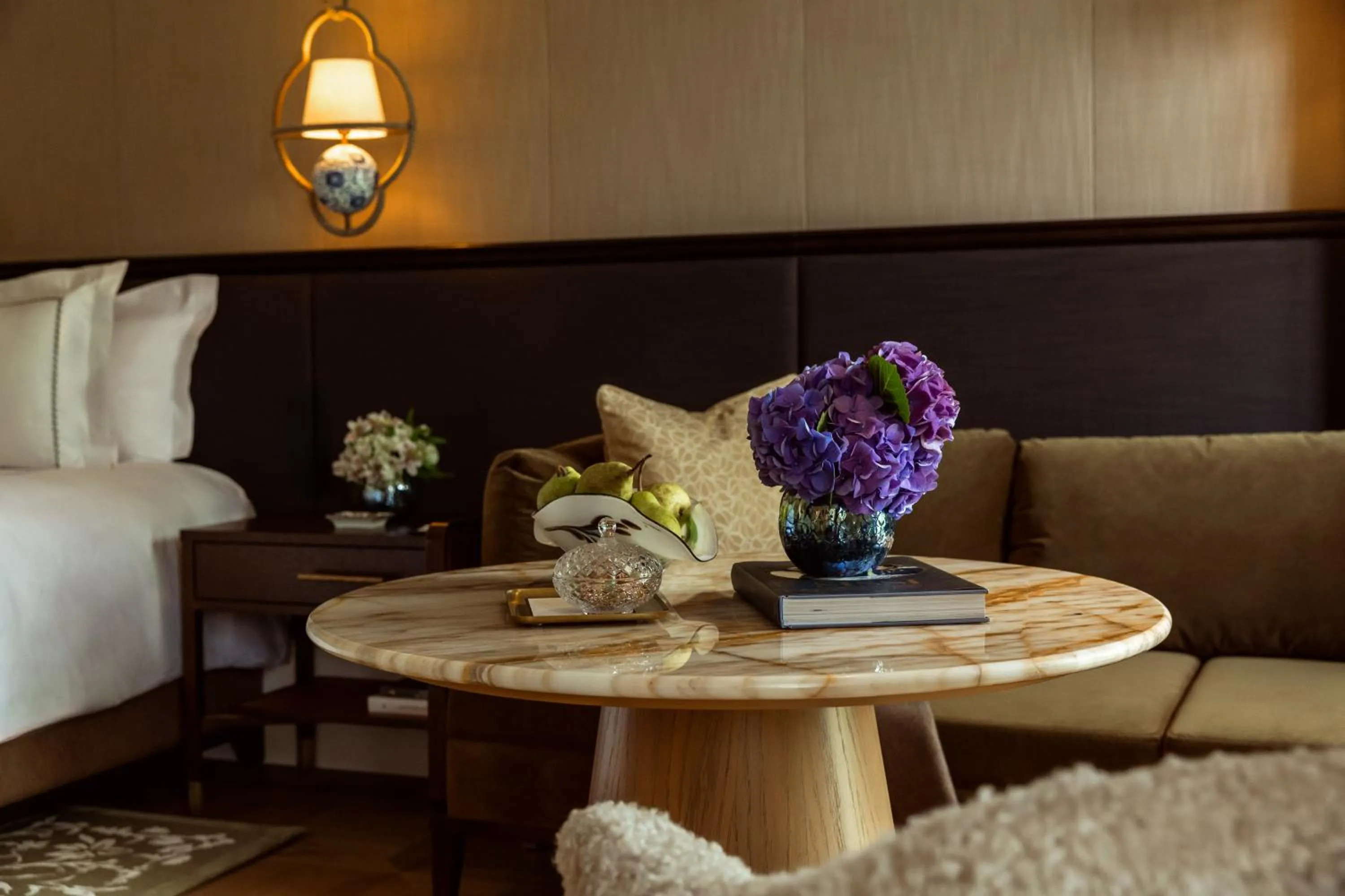 Decorative detail, Bed in Rosewood Schloss Fuschl