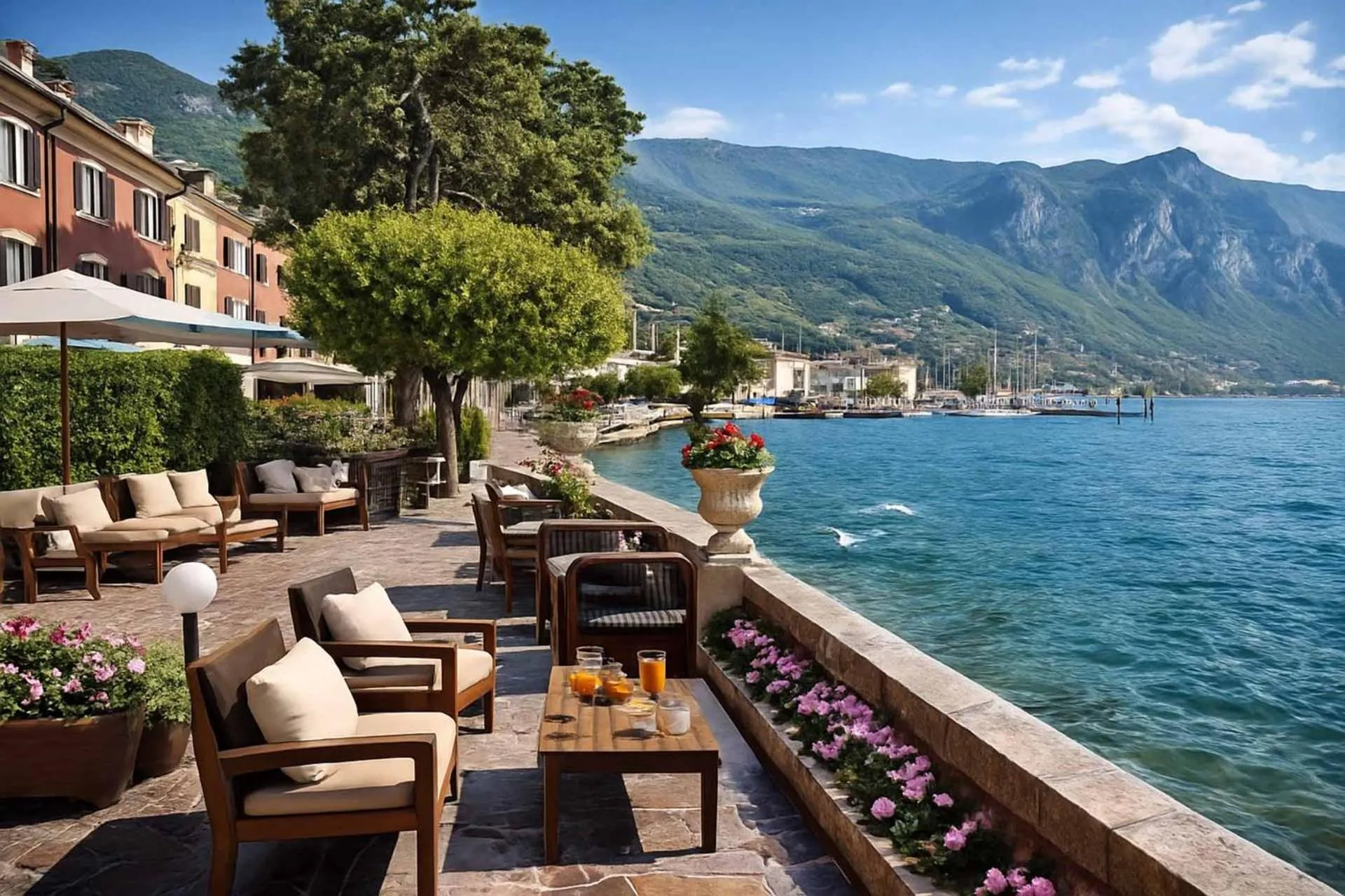 Balcony/Terrace in Boutique Hotel Bogliaco