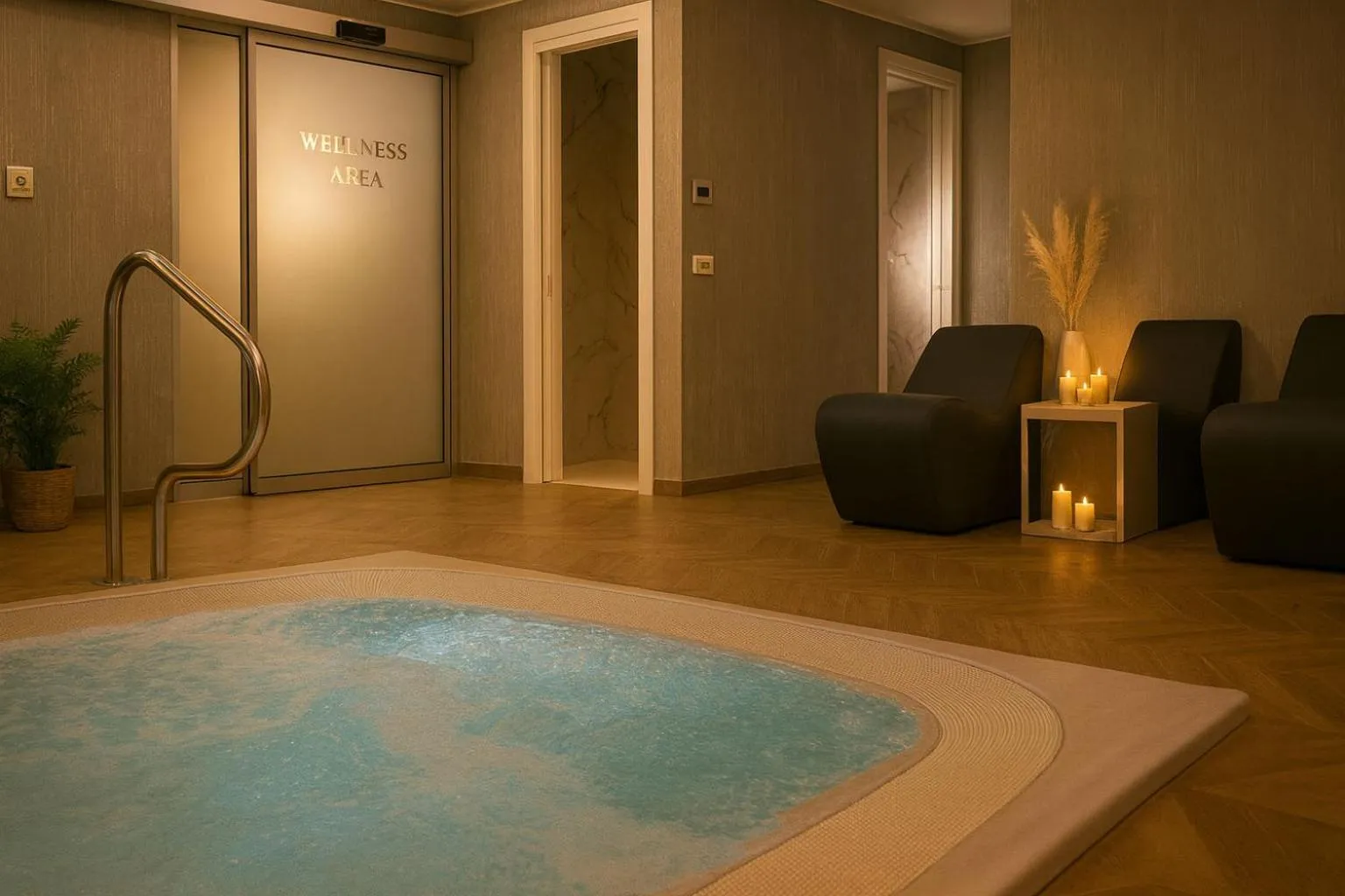 Hot Tub in Boutique Hotel Bogliaco